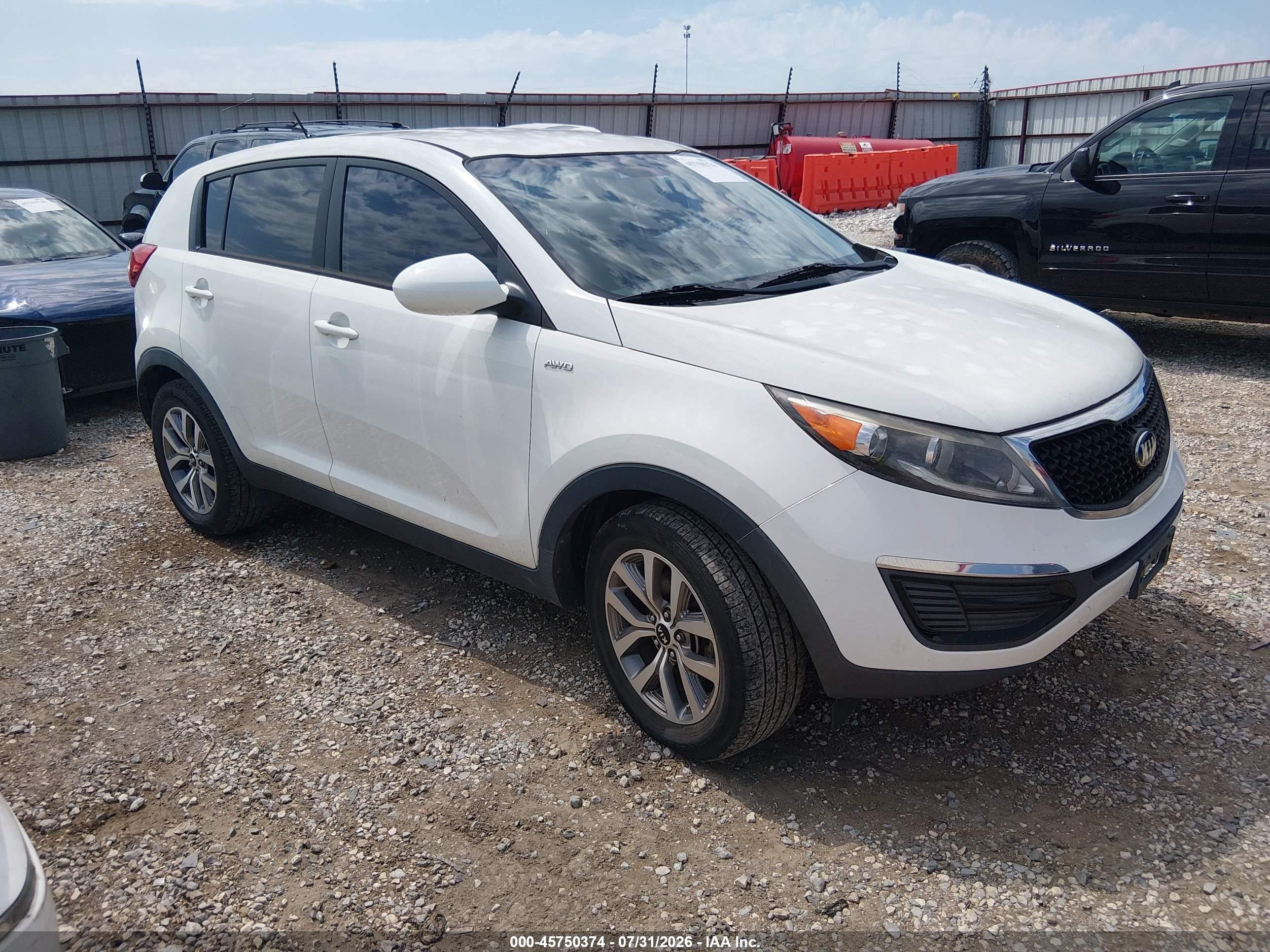 2016 Kia Sportage LX, VIN KNDPBCAC0G7873557 — Normal wear