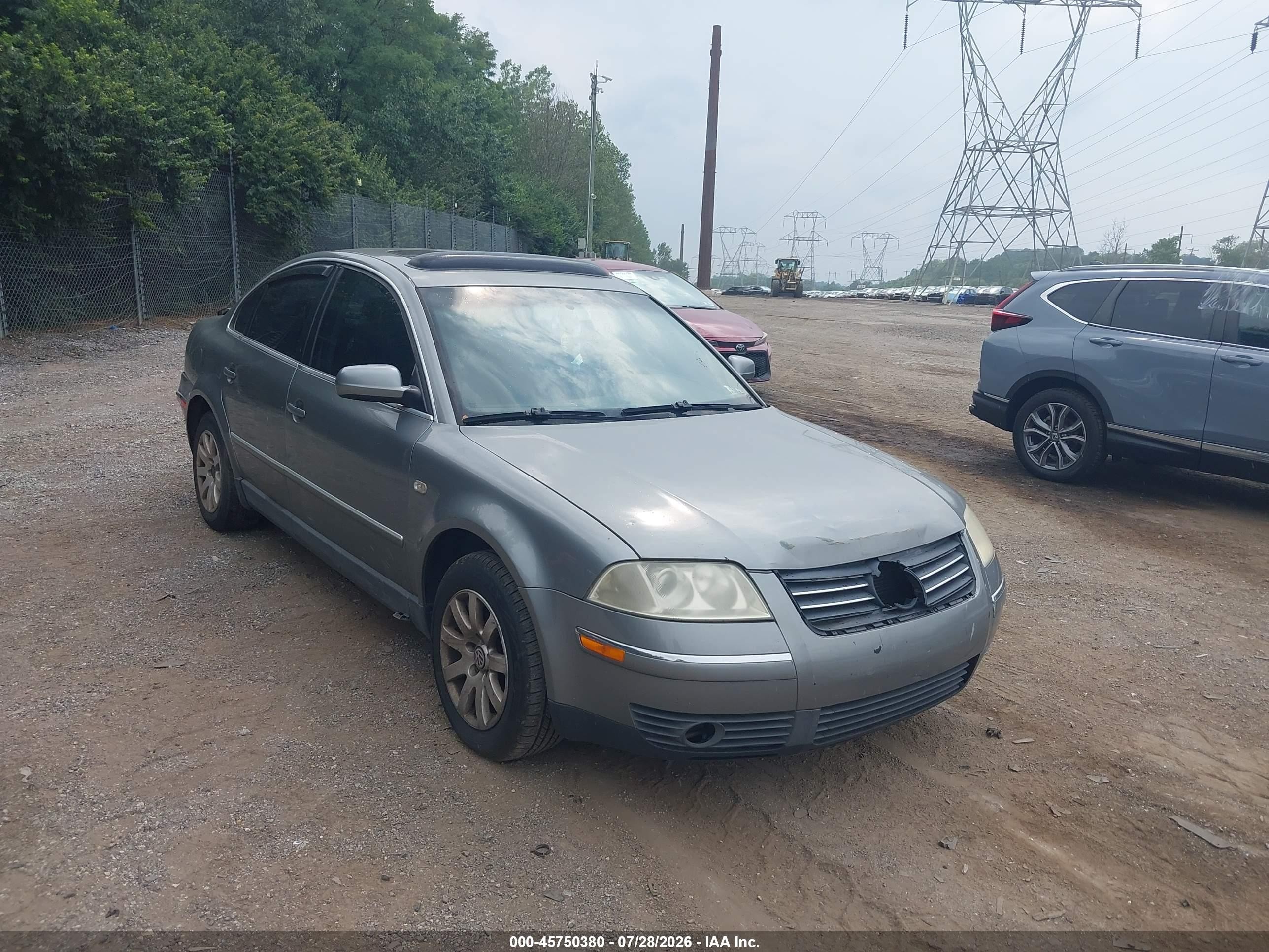 2002 Volkswagen Passat GLS, VIN WVWPD63B02P292519 — Not stated