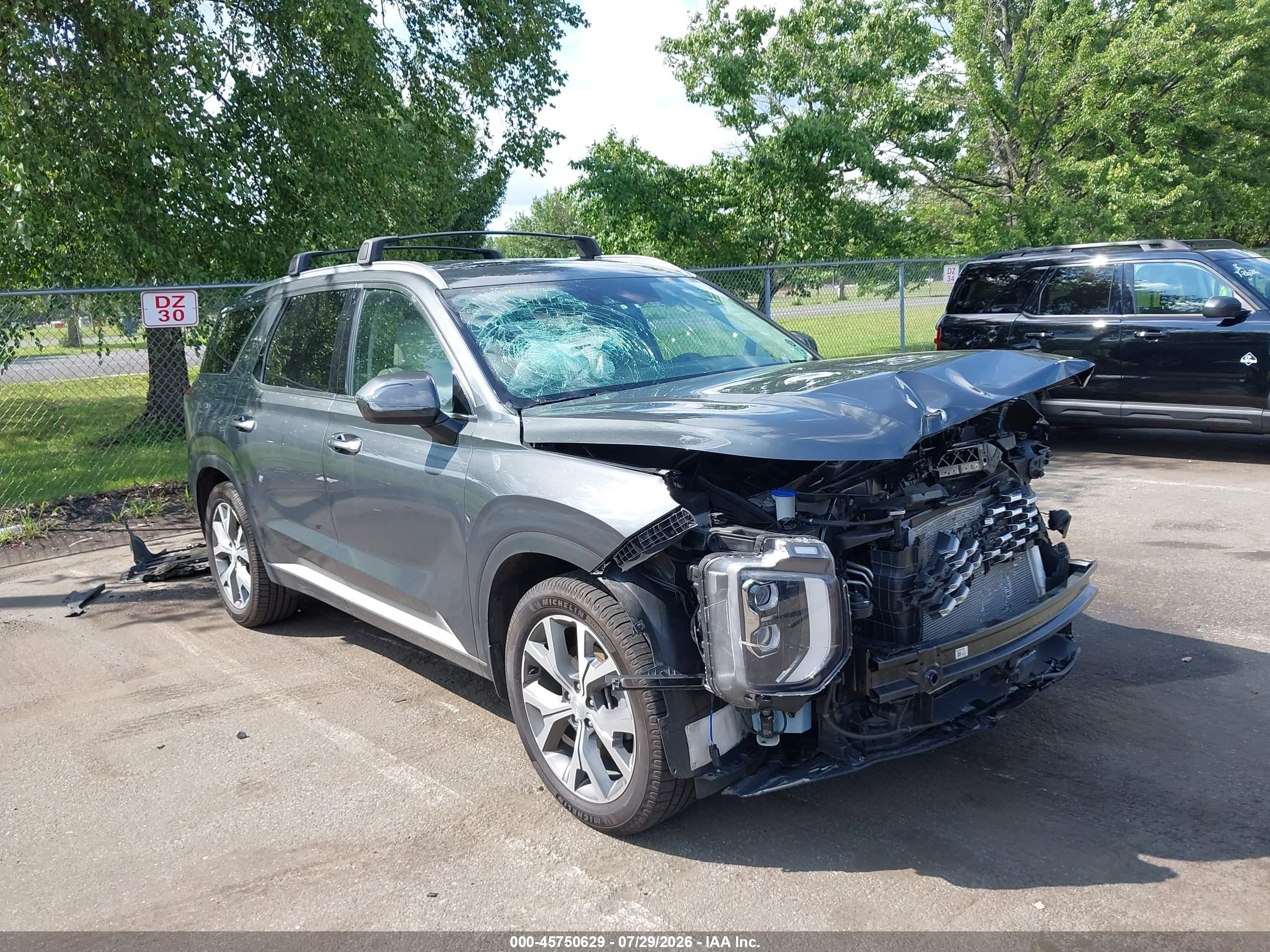 2022 Hyundai Palisade SEL, VIN KM8R4DHE7NU483811 — Front end