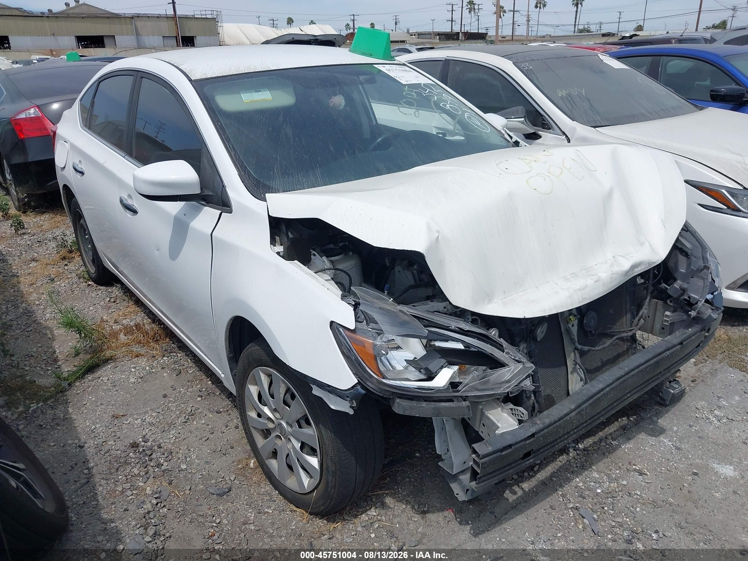 2018 Nissan Sentra SR, VIN 3N1AB7AP8JY296737 — Front end