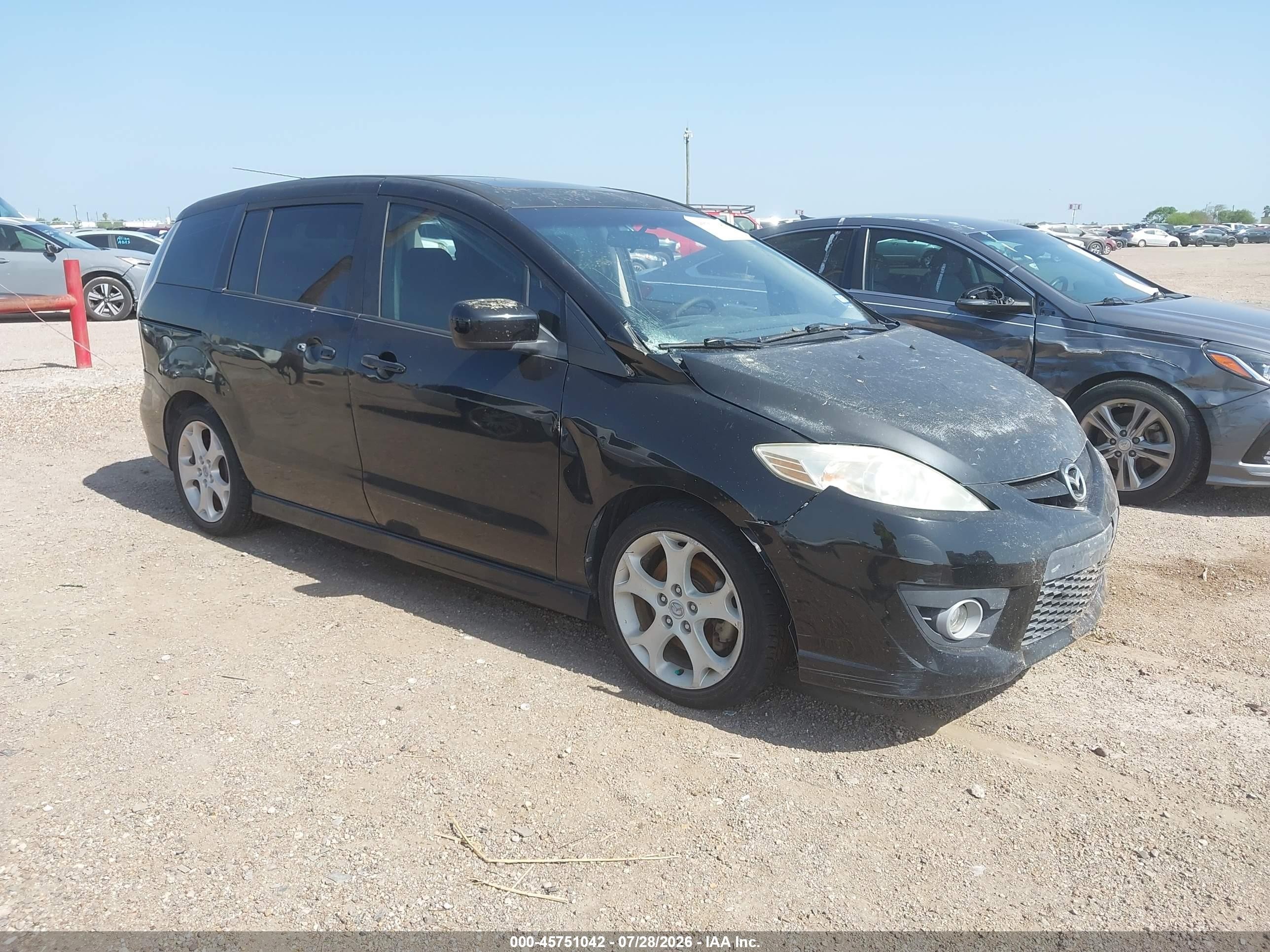 2010 Mazda 5 Sport, VIN JM1CR2W33A0372501 — Front end