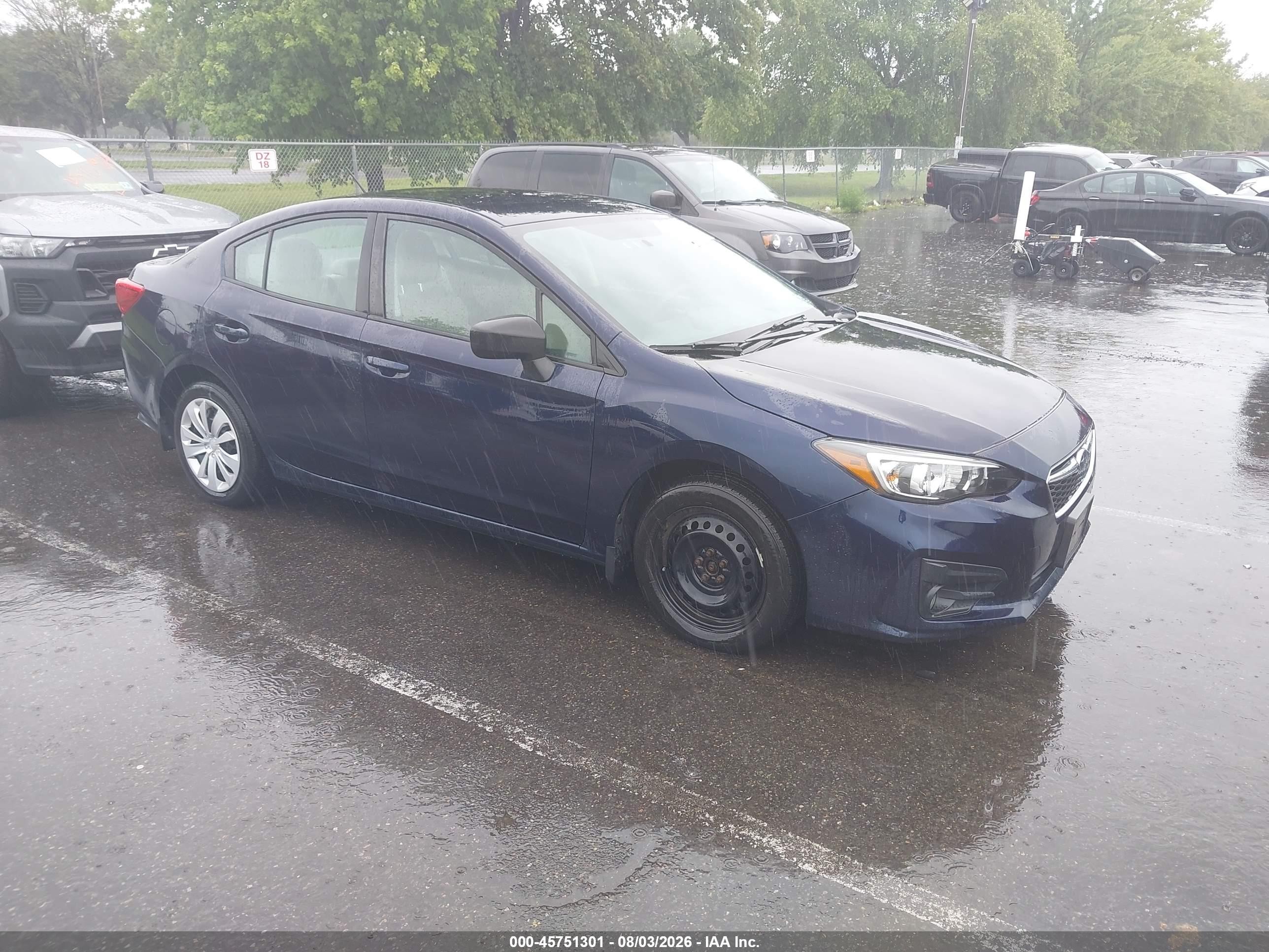 2019 Subaru Impreza, VIN 4S3GKAA69K3621661 — Water / flood