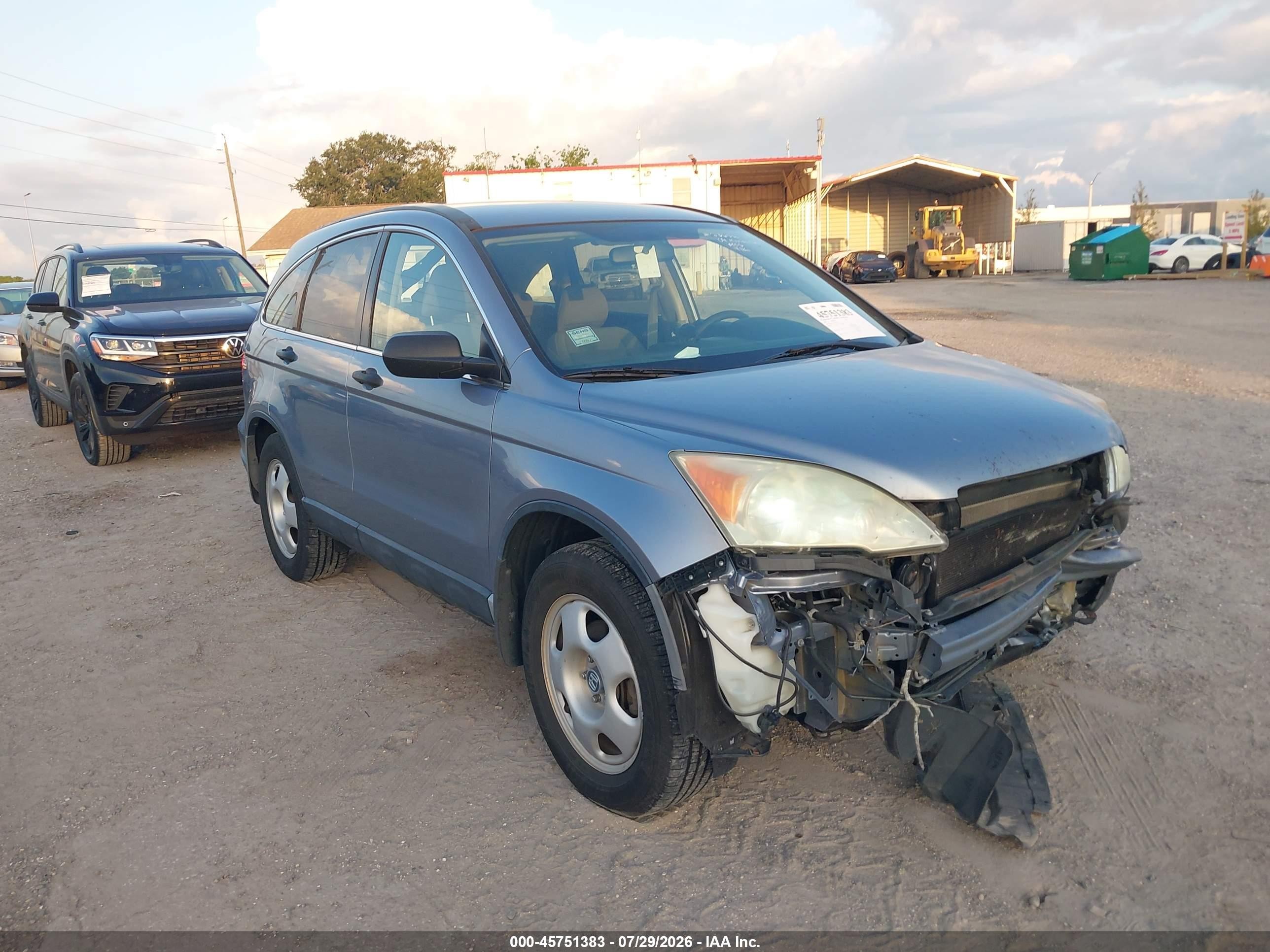 2009 Honda CR-V LX, VIN 3CZRE38379G709665 — Перед