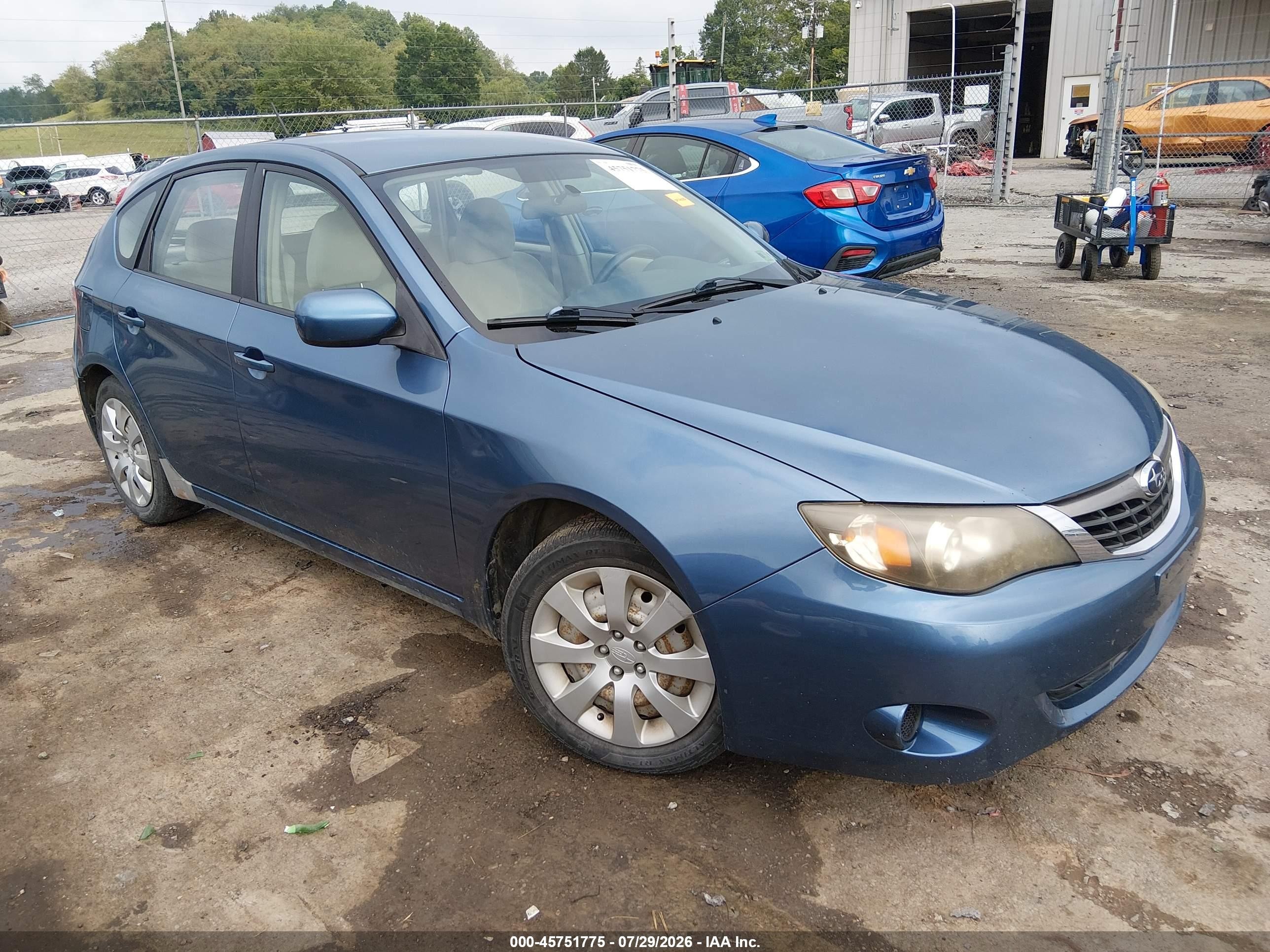 2009 Subaru Impreza i, VIN JF1GH61679H822456 — Обычный износ