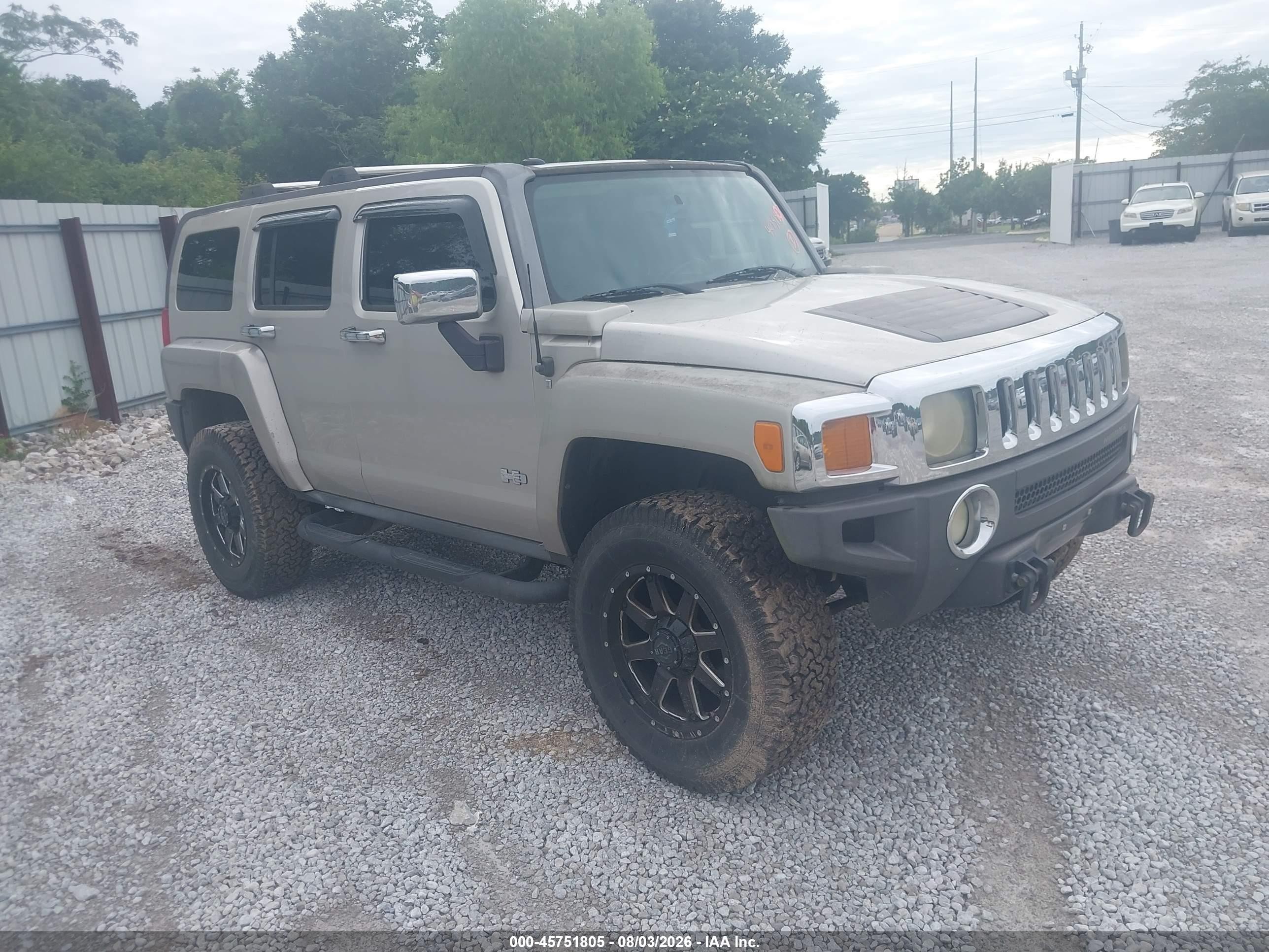 2007 Hummer H3 SUV, VIN 5GTDN13E478217393 — Обычный износ