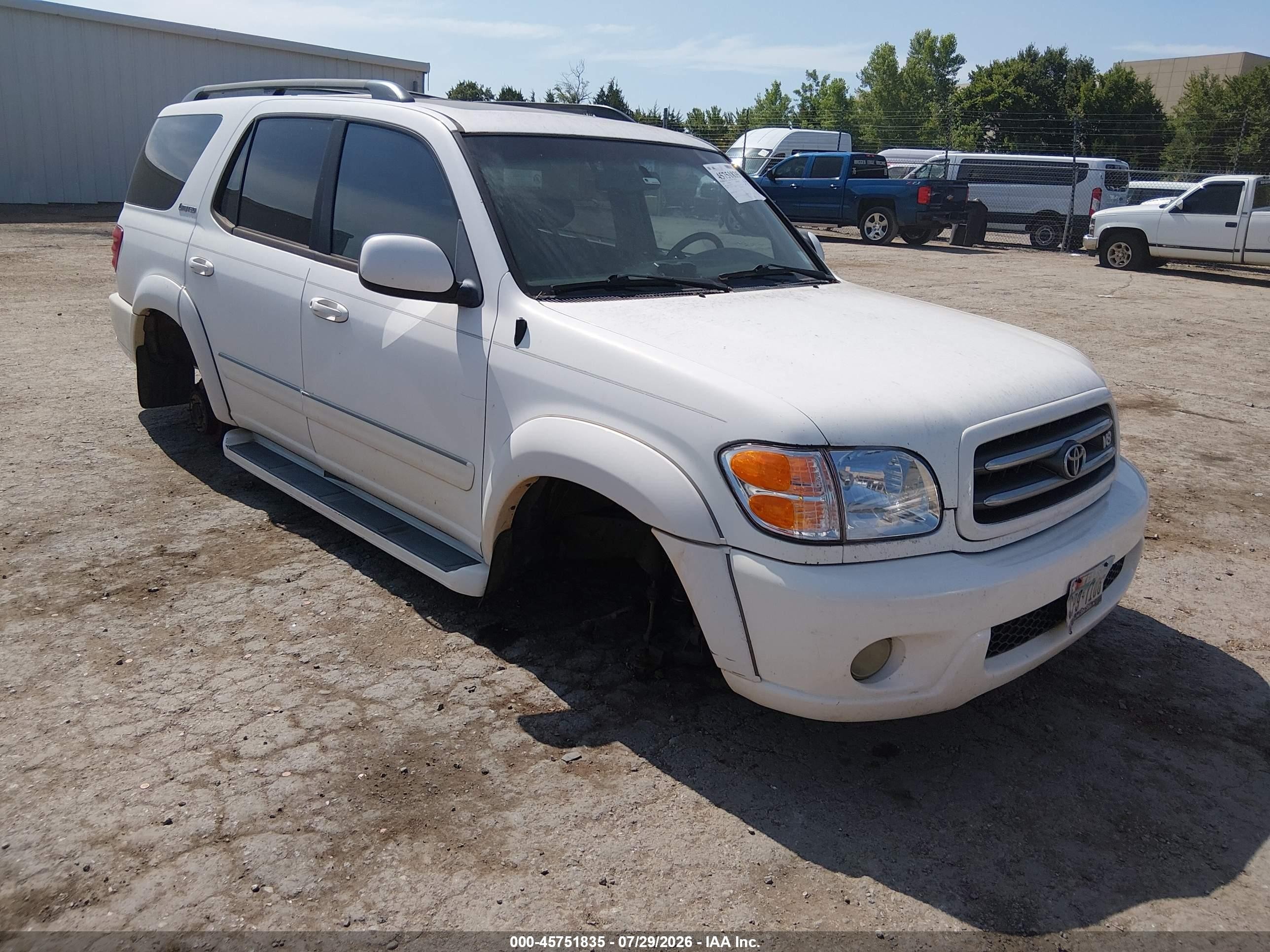 2004 Toyota Sequoia Limited, VIN 5TDZT38AX4S233545 — Обычный износ