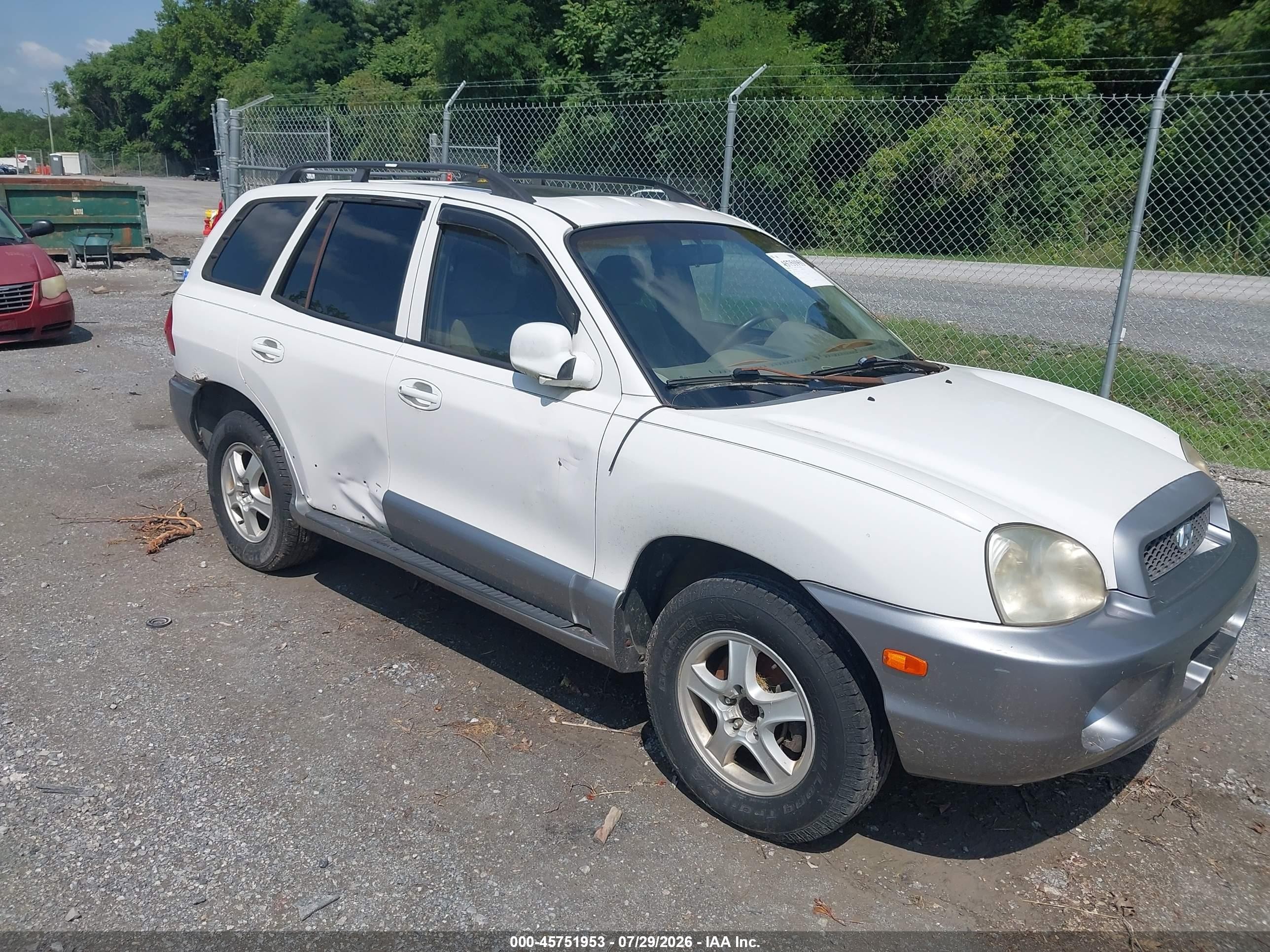 2004 Hyundai Santa Fe GLS, VIN KM8SC73DX4U759434 — Normal wear