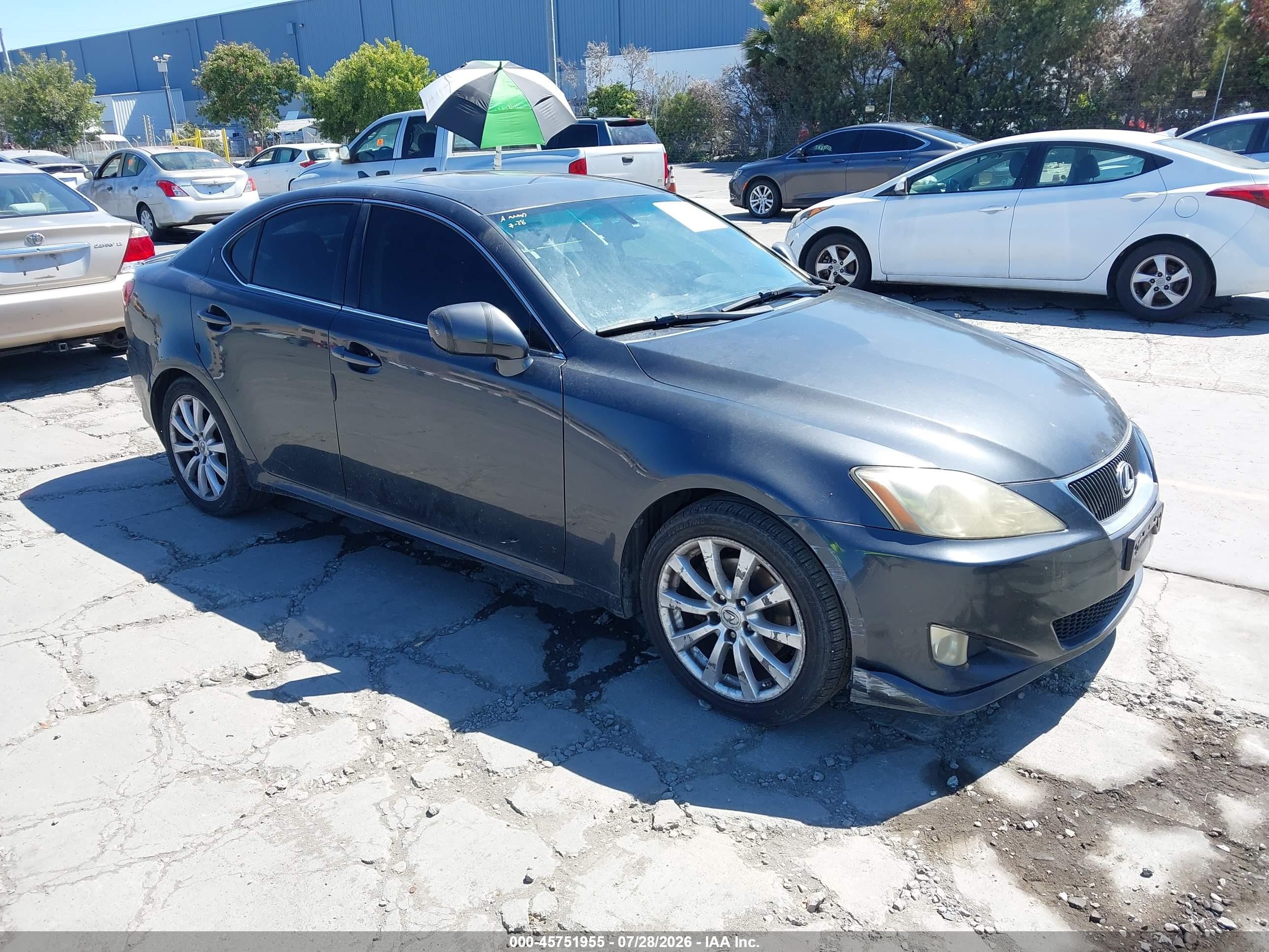 2008 Lexus IS 250, VIN JTHBK262385076509 — Normal wear