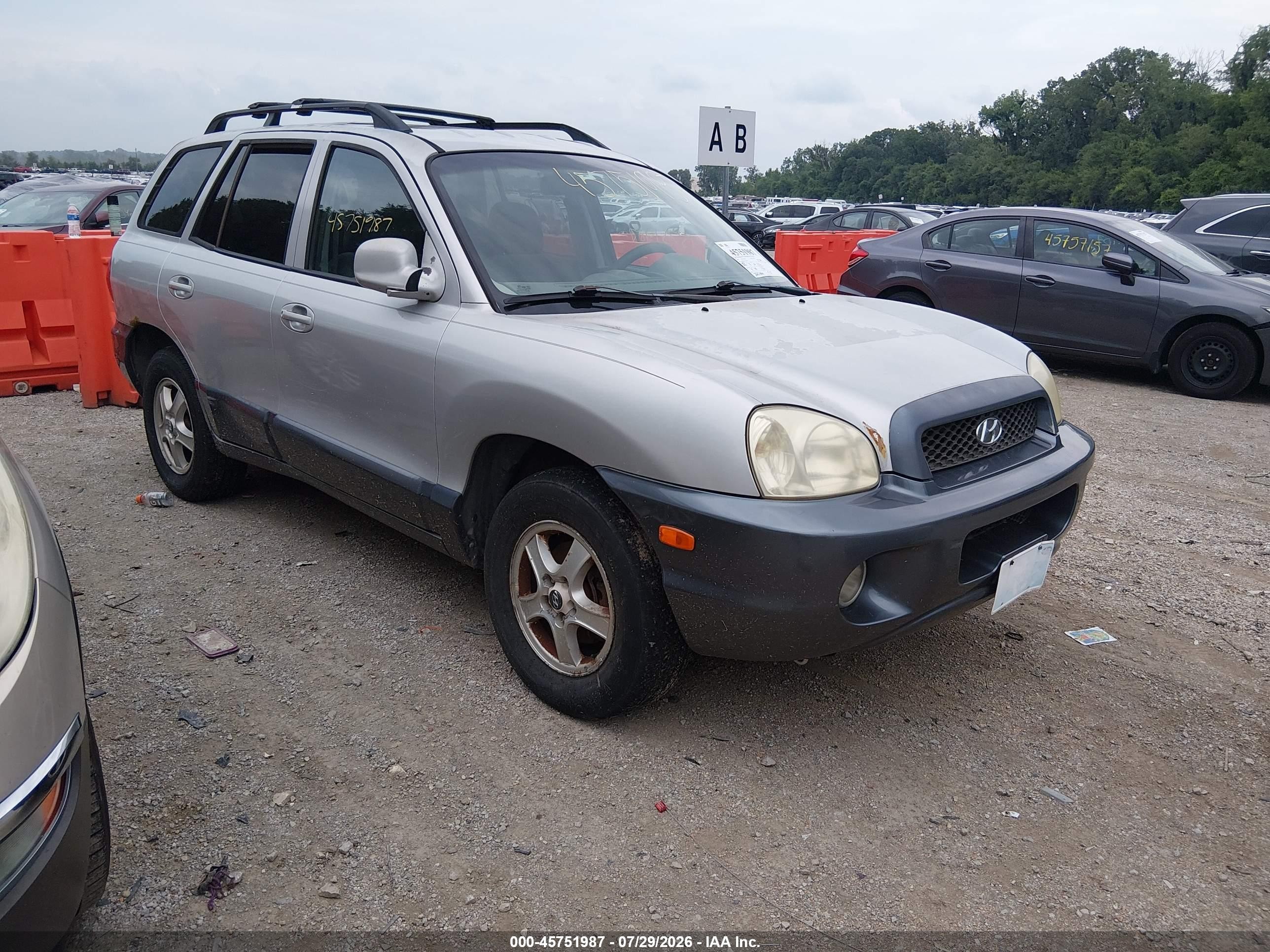 2004 Hyundai Santa Fe GLS, VIN KM8SC73D74L660540 — Normal wear