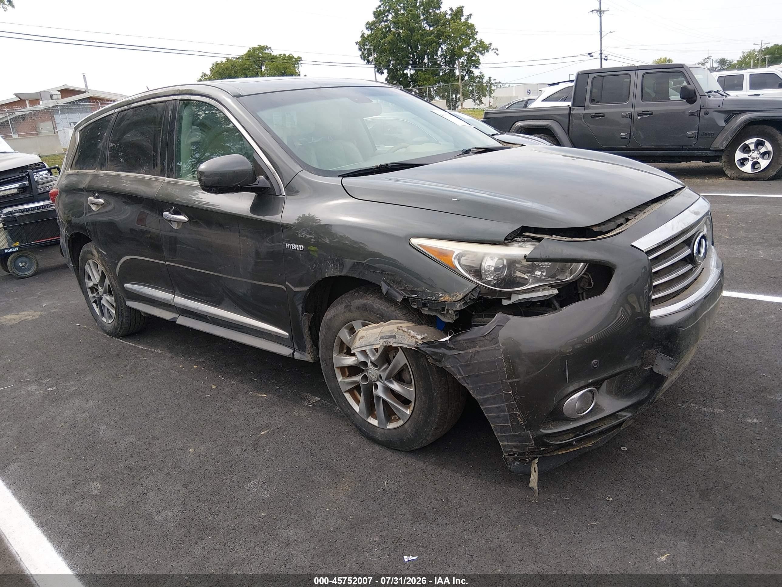 2014 Infiniti QX60 Hybrid, VIN 5N1CL0MM2EC523183 — Normal wear