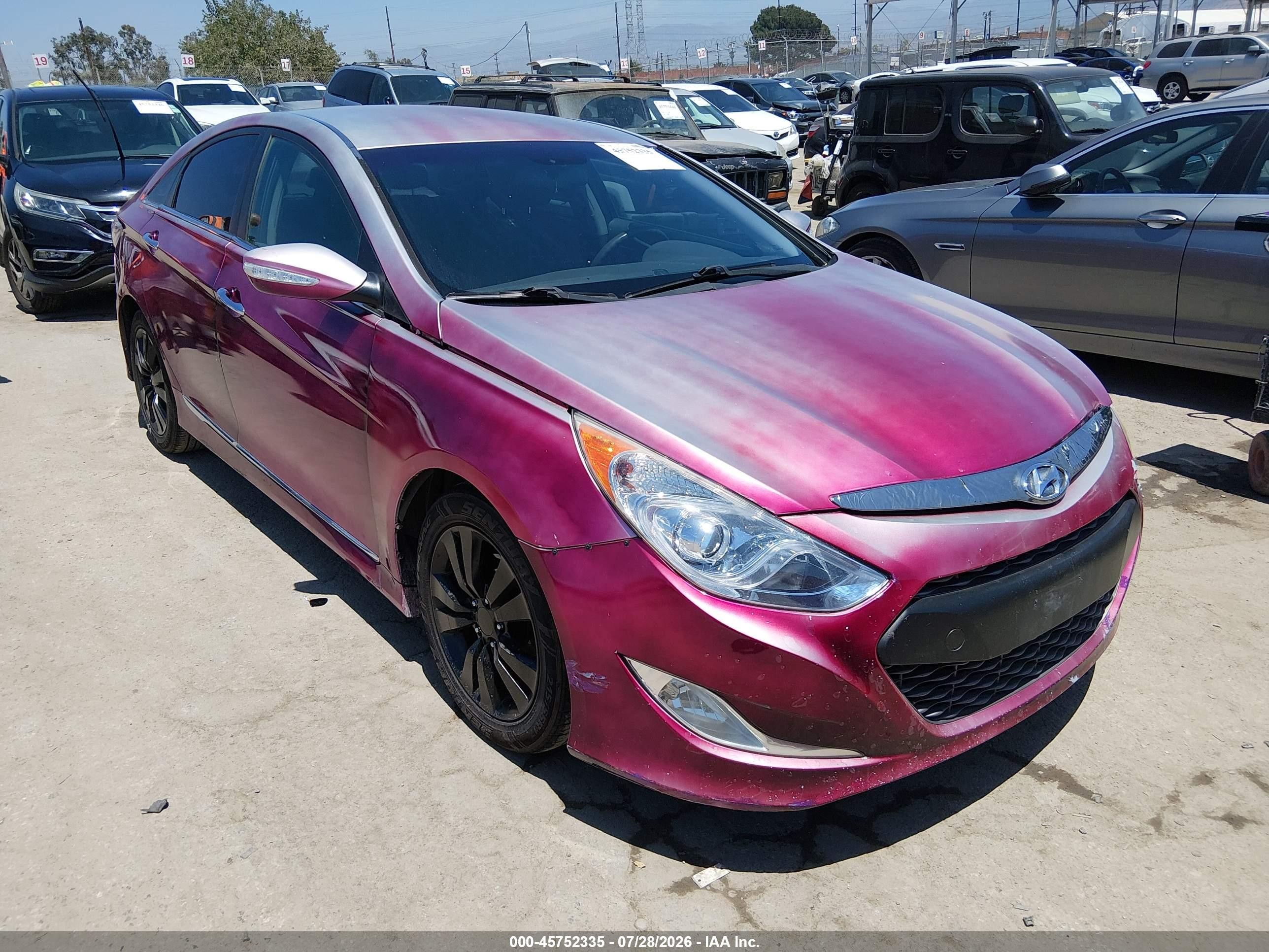 2012 Hyundai Sonata Hybrid, VIN KMHEC4A49CA057541 — Front end
