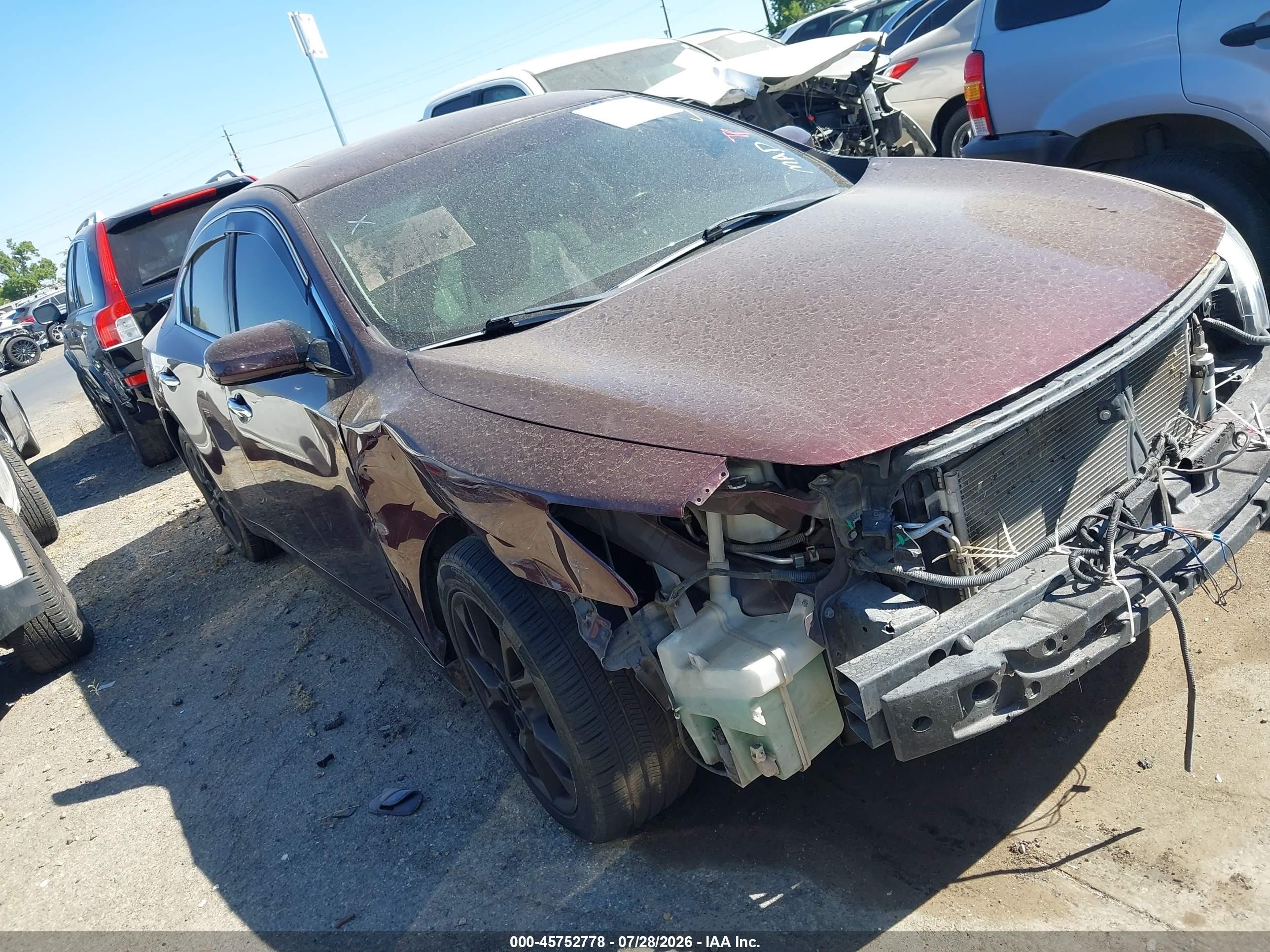 2014 Nissan Maxima S, VIN 1N4AA5AP0EC498352 — Перед