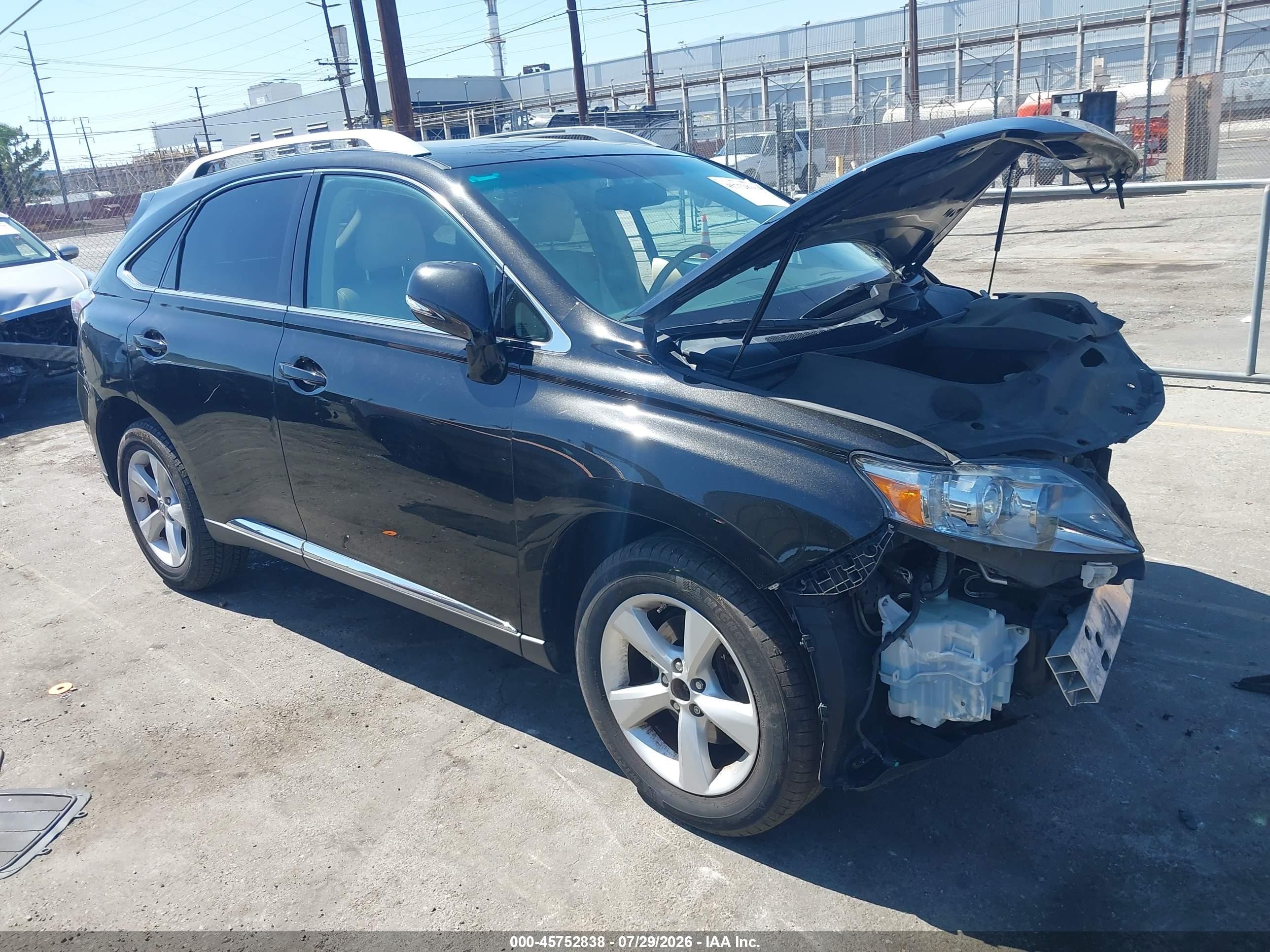 2012 Lexus RX 350, VIN 2T2BK1BA0CC136827 — Front end