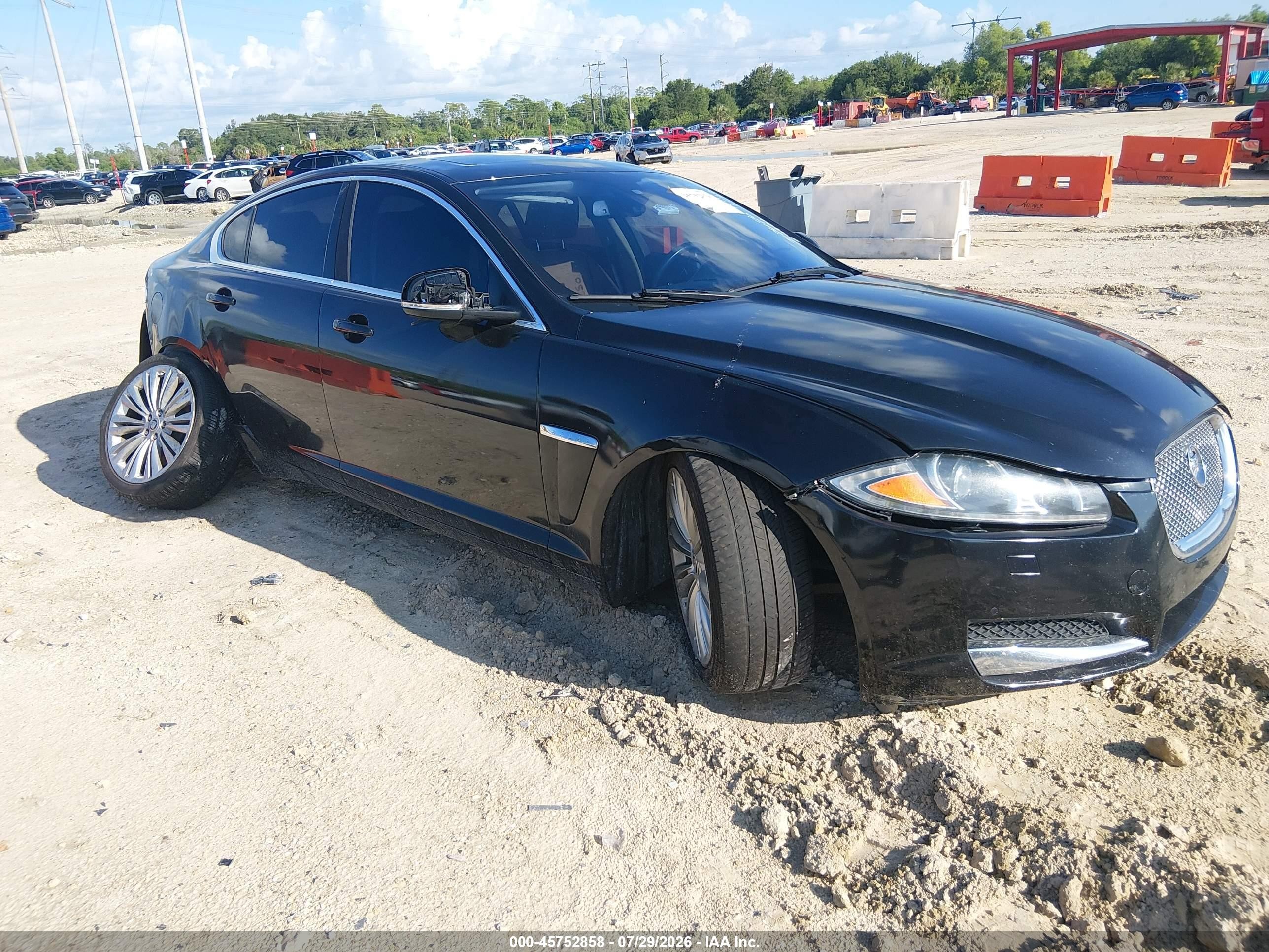 2012 Jaguar XF Portfolio, VIN SAJWA0HB7CLS28272 — Rear end