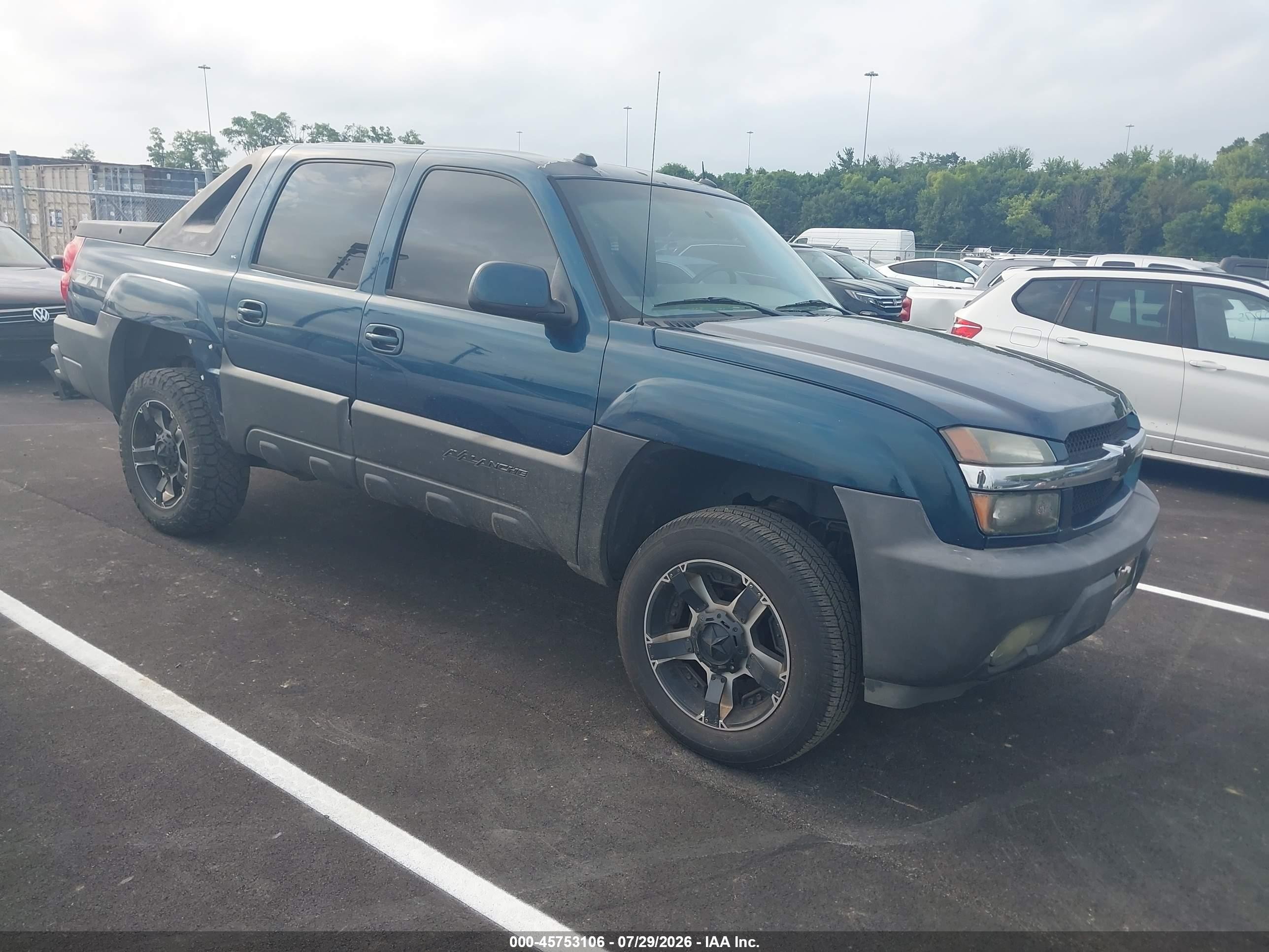 2005 Chevrolet Avalanche Z71, VIN 3GNEK12Z55G199333 — Зад