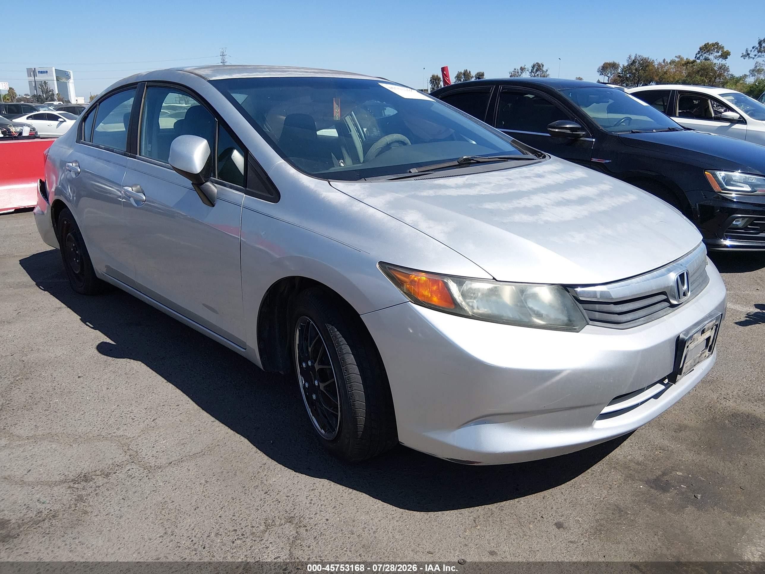 2012 Honda Civic LX, VIN 19XFB2F57CE389525 — Обычный износ