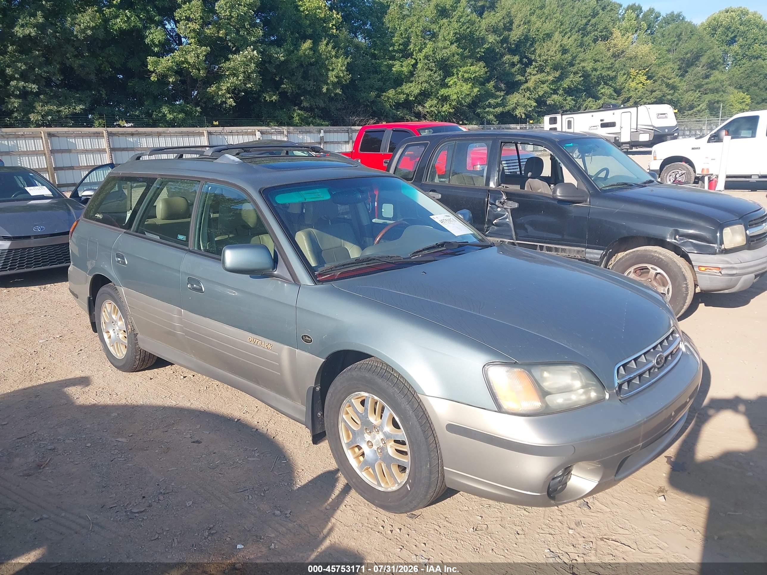 2001 Subaru Legacy Outback L.L. Bean, VIN 4S3BH806017657653 — Обычный износ