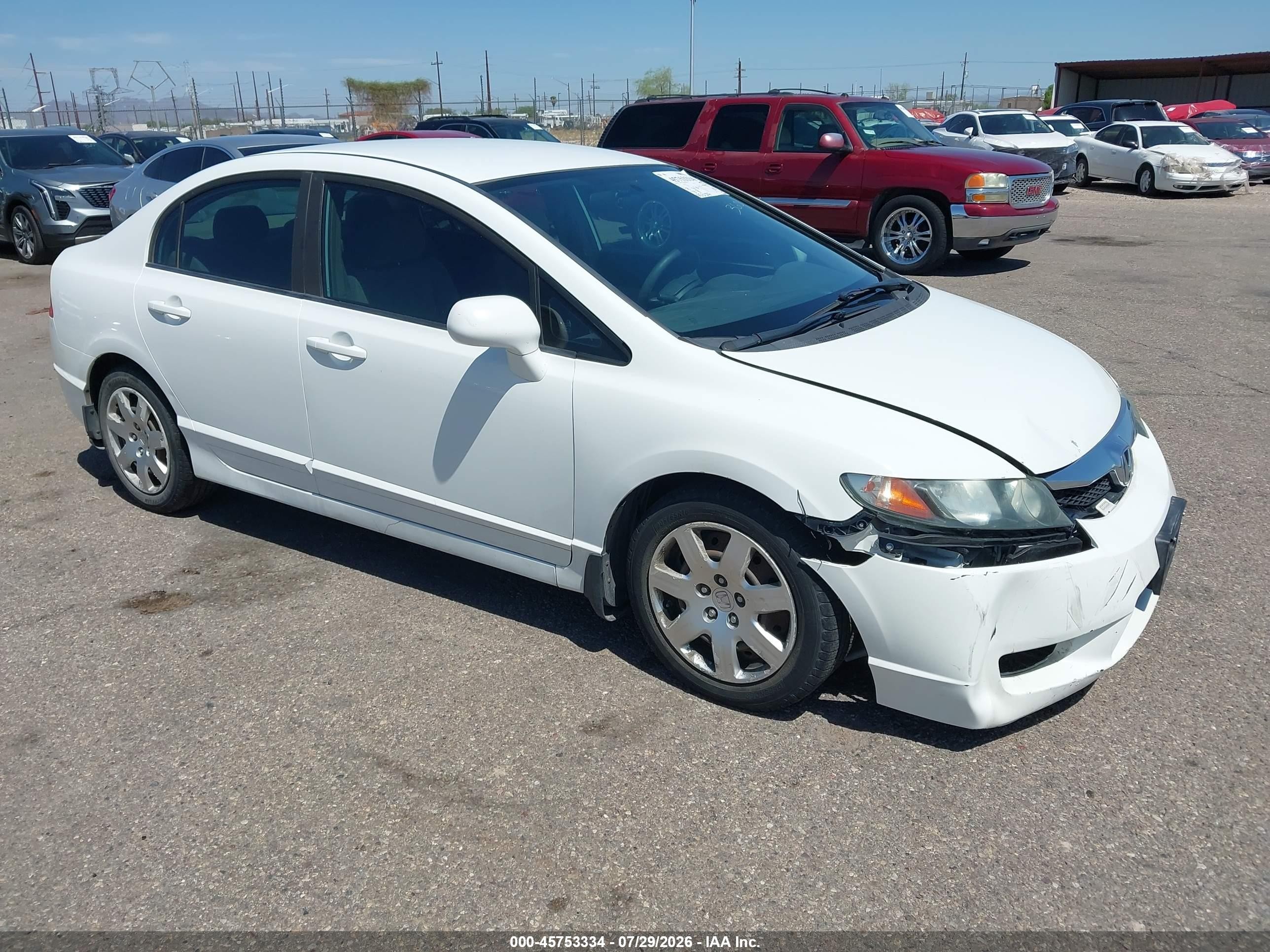 2010 Honda Civic LX, VIN 19XFA1F51AE076917 — Front end