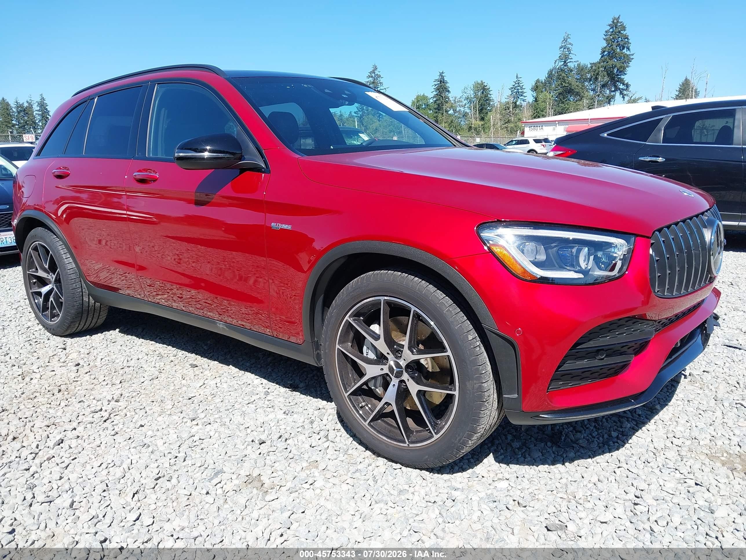 2021 Mercedes-Benz GLC 43 AMG, VIN W1N0G6EBXMF885909 — Front end