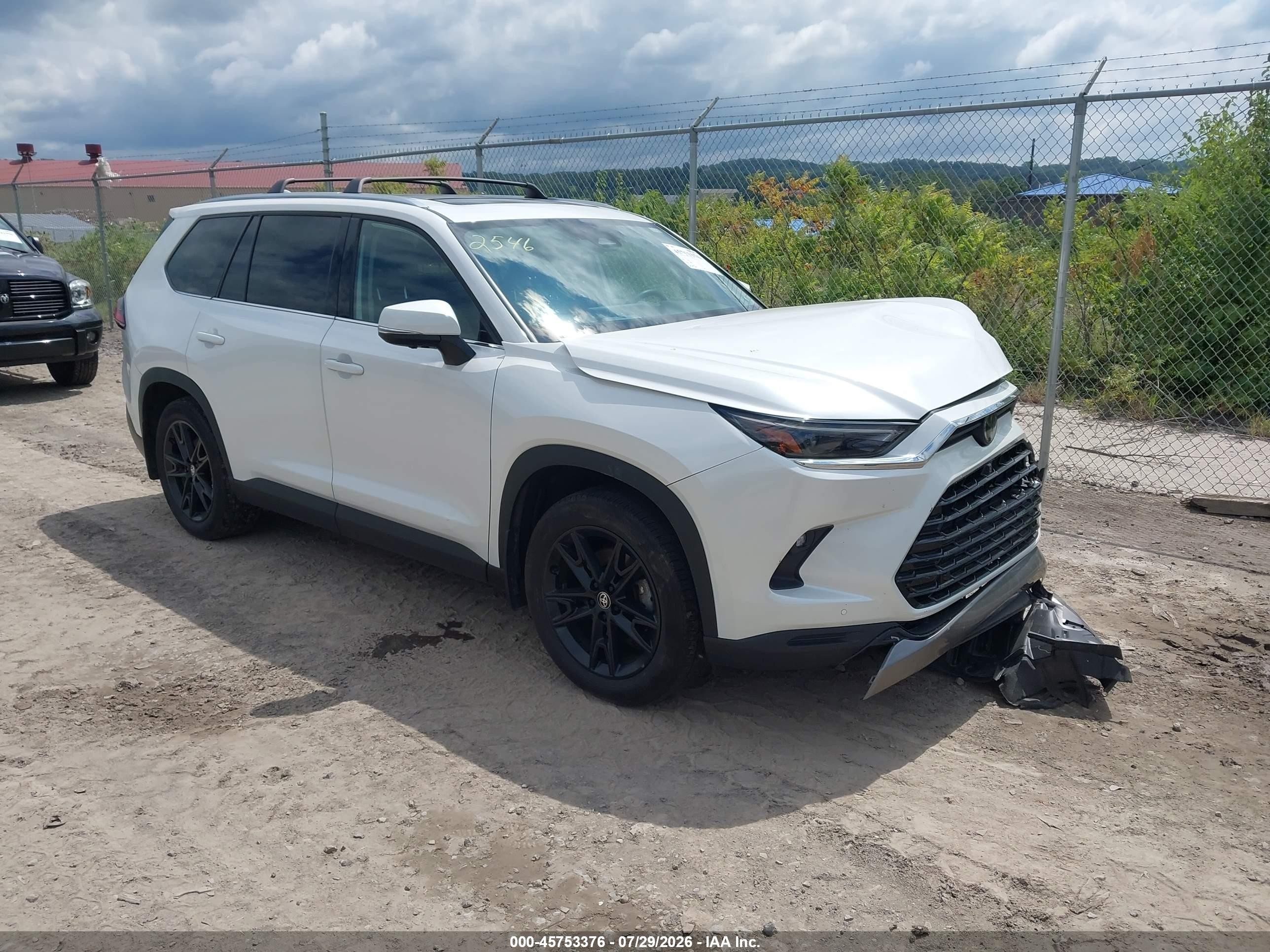 2024 Toyota Grand Highlander Hybrid Limited, VIN 5TDACAB53RS022546 — Rear end