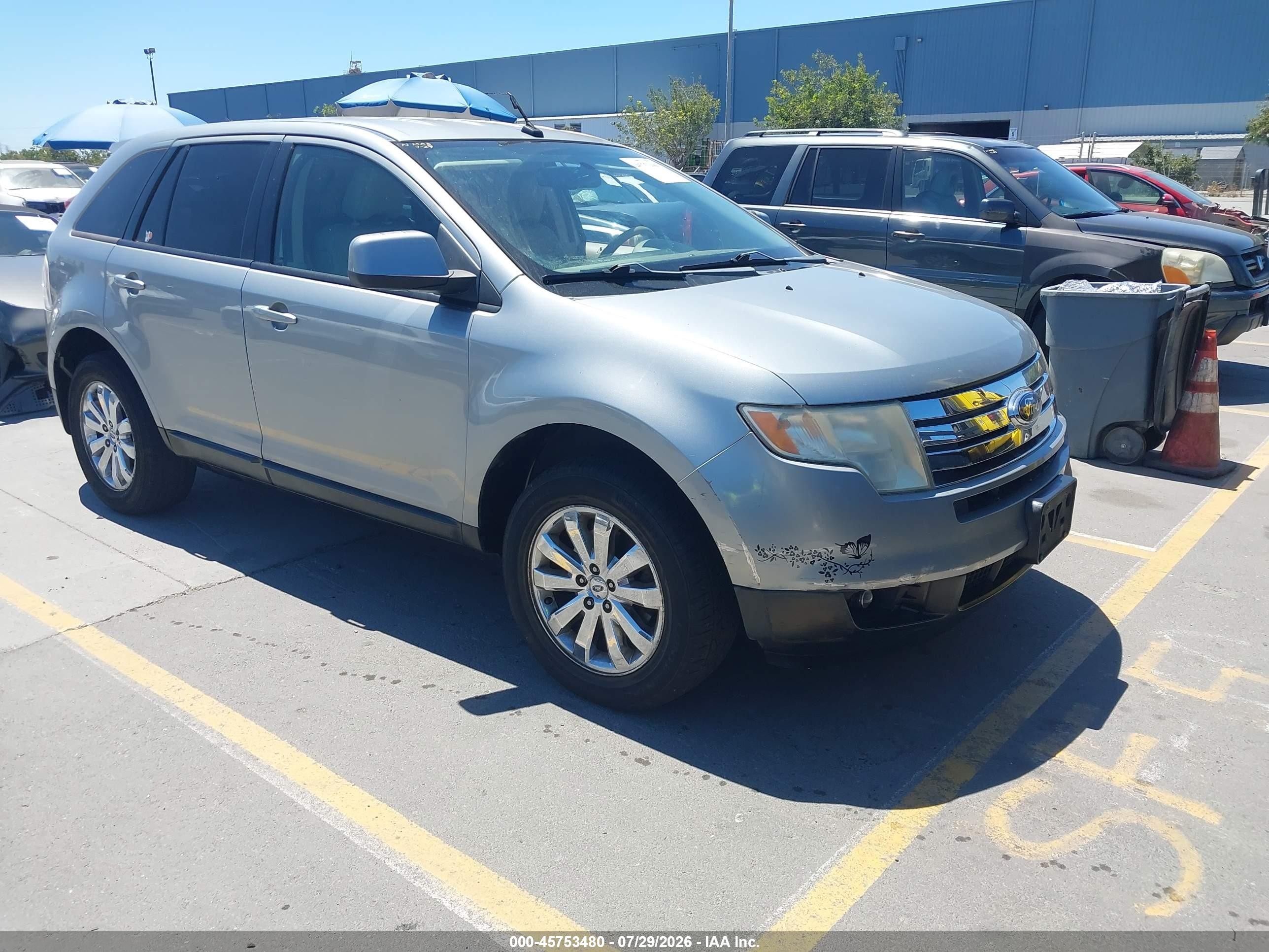2007 Ford Edge SEL Plus, VIN 2FMDK49C57BA87902 — Front end