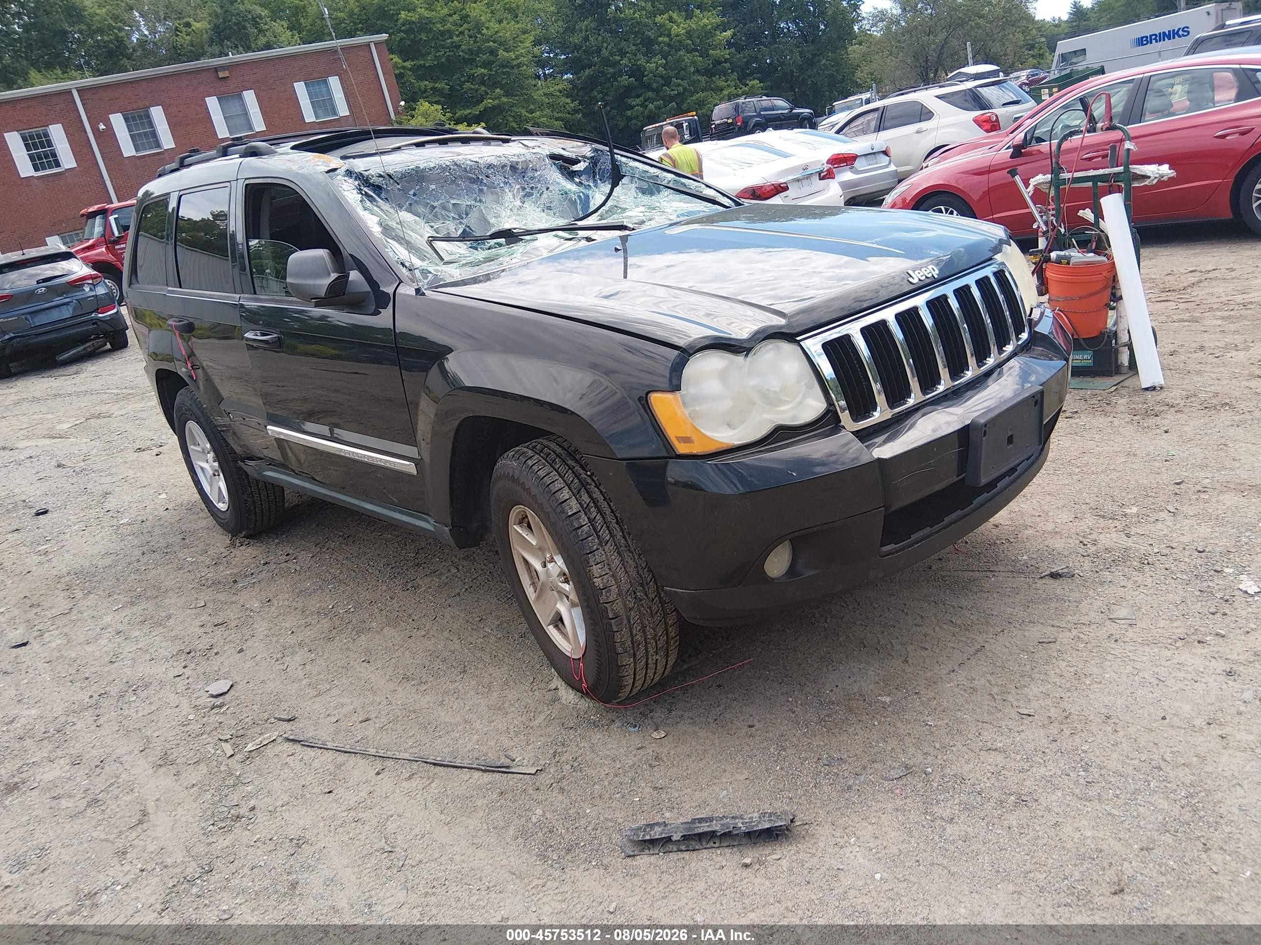 2008 Jeep Grand Cherokee Laredo, VIN 1J8GR48K88C186696 — Опрокидывание