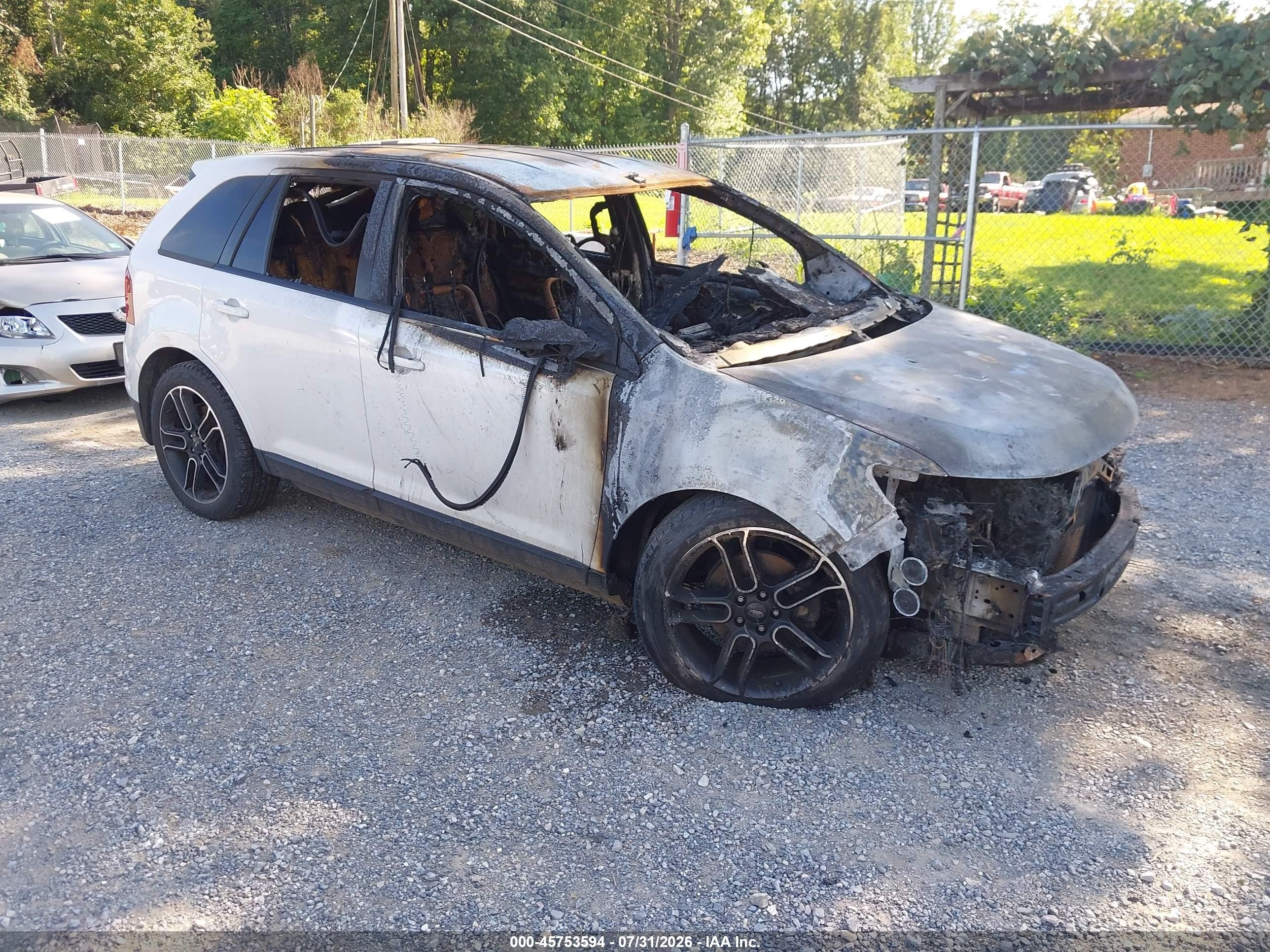 2013 Ford Edge SEL, VIN 2FMDK3JC0DBA30508 — Burn