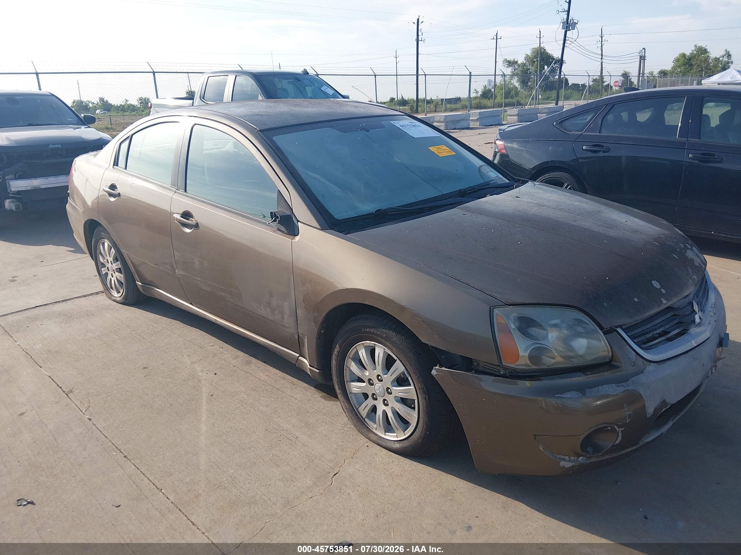 2009 Mitsubishi Galant ES, VIN 4A3AB36F79E018083 — Normal wear