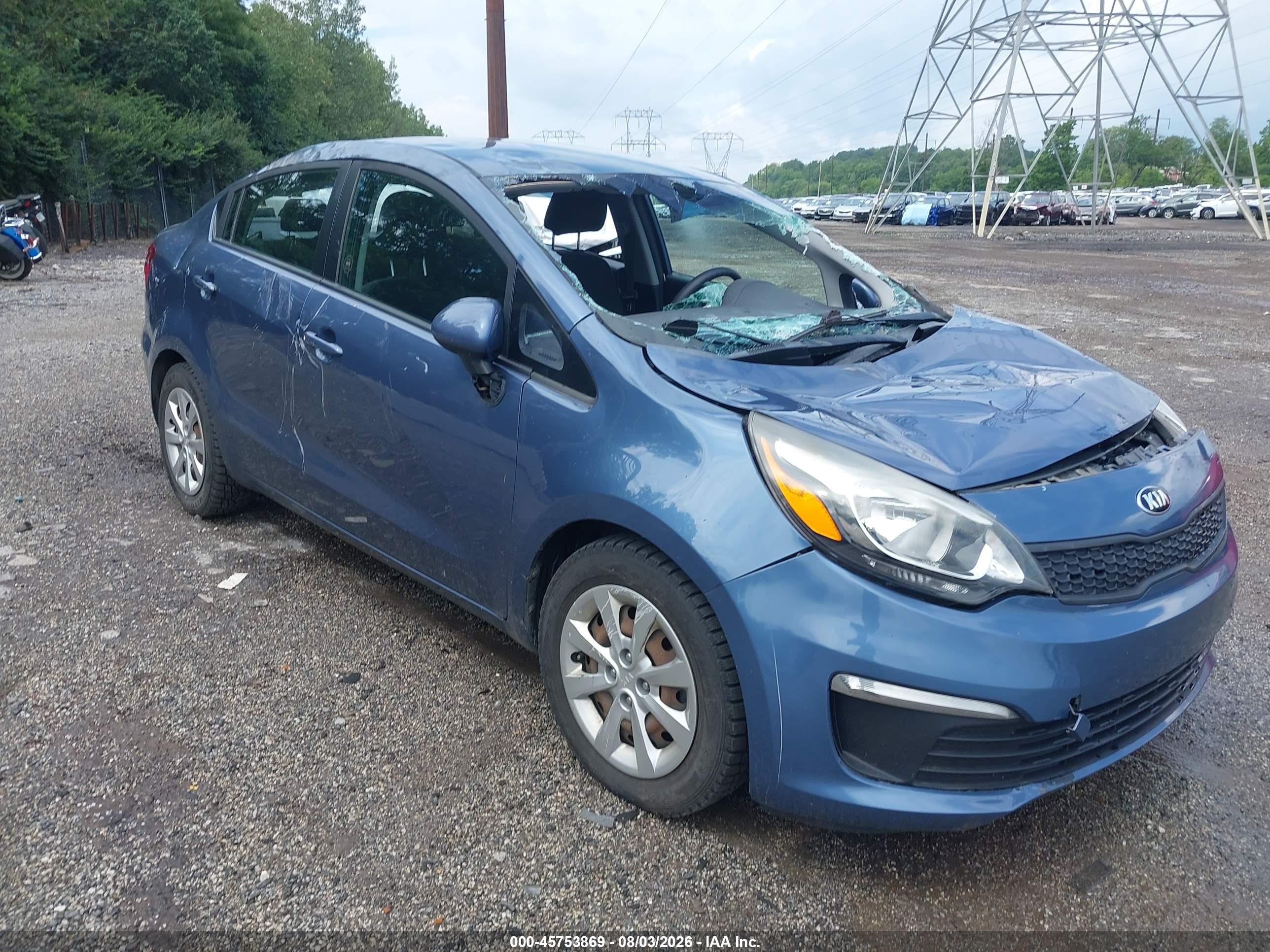 2016 Kia Rio LX, VIN KNADM4A3XG6659830 — All over