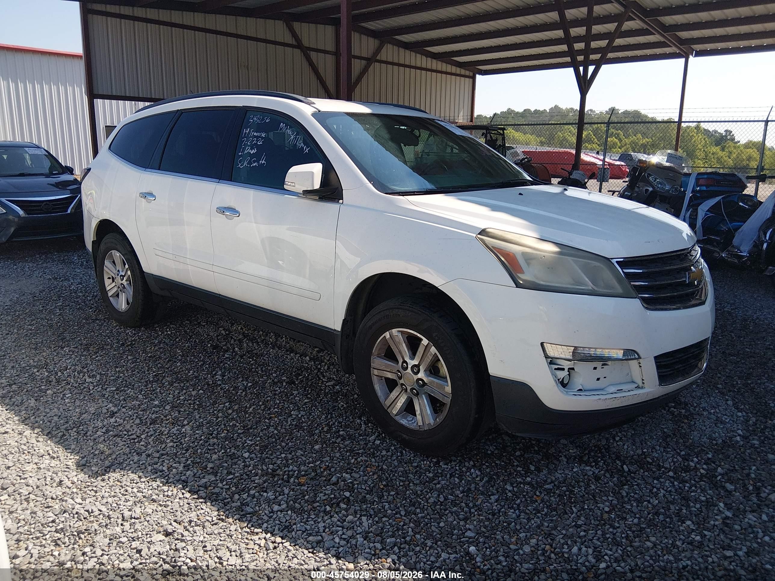 2014 Chevrolet Traverse LT, VIN 1GNKRGKD5EJ343256 — Normal wear