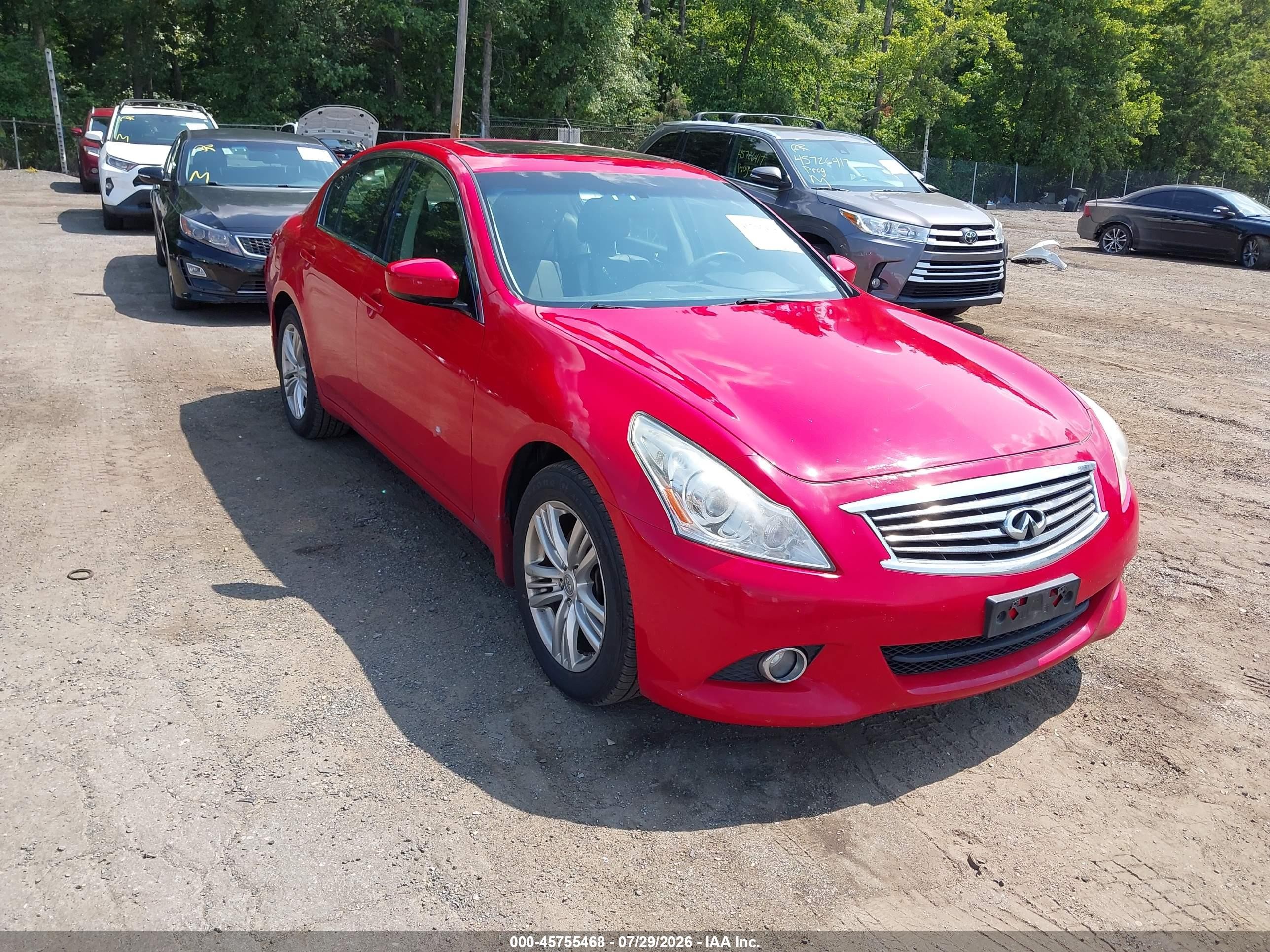 2013 Infiniti G37 x, VIN JN1CV6AR9DM352154 — Rear end