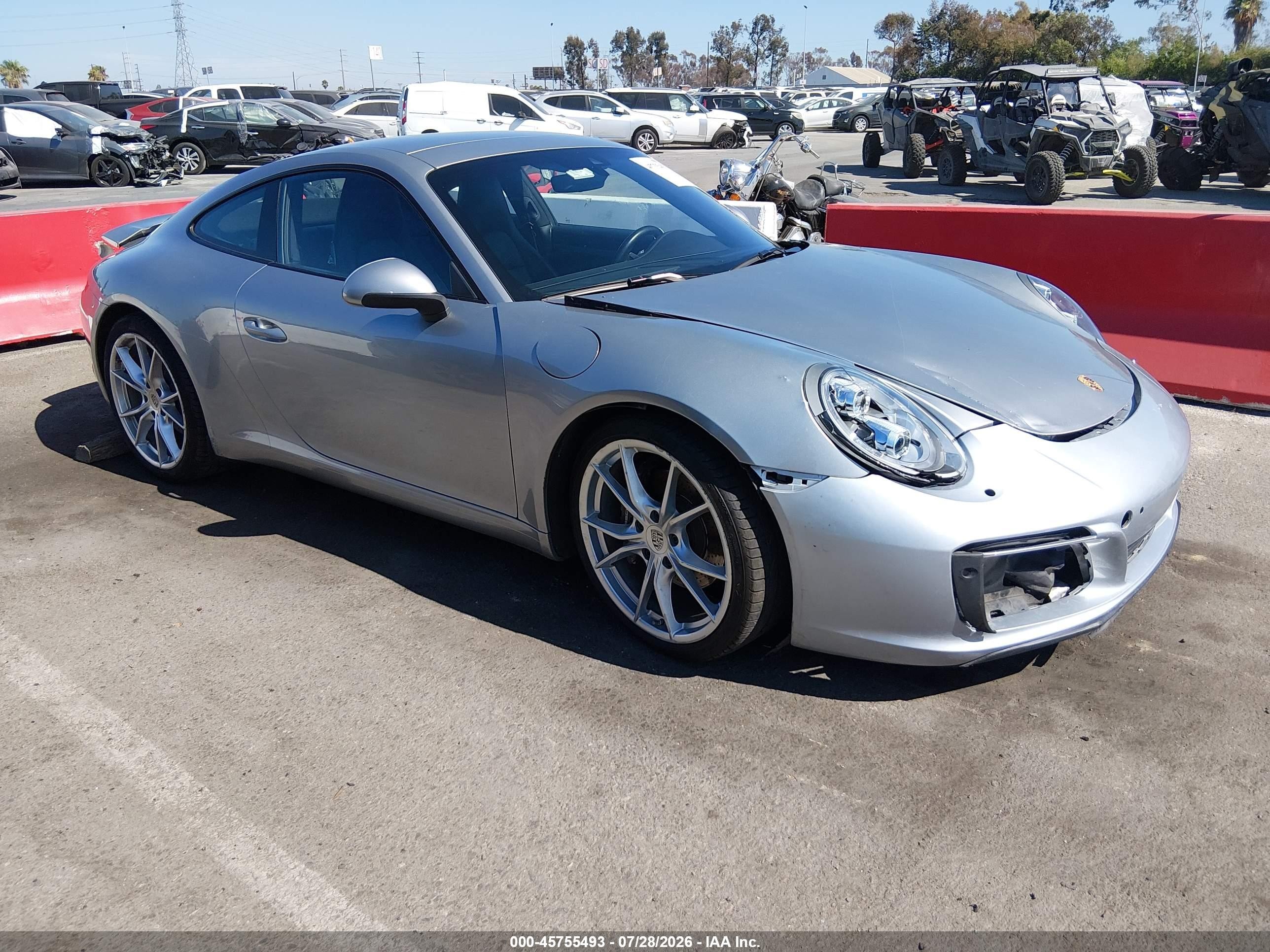 2017 Porsche 911 Carrera, VIN WP0AA2A92HS107089 — Перед