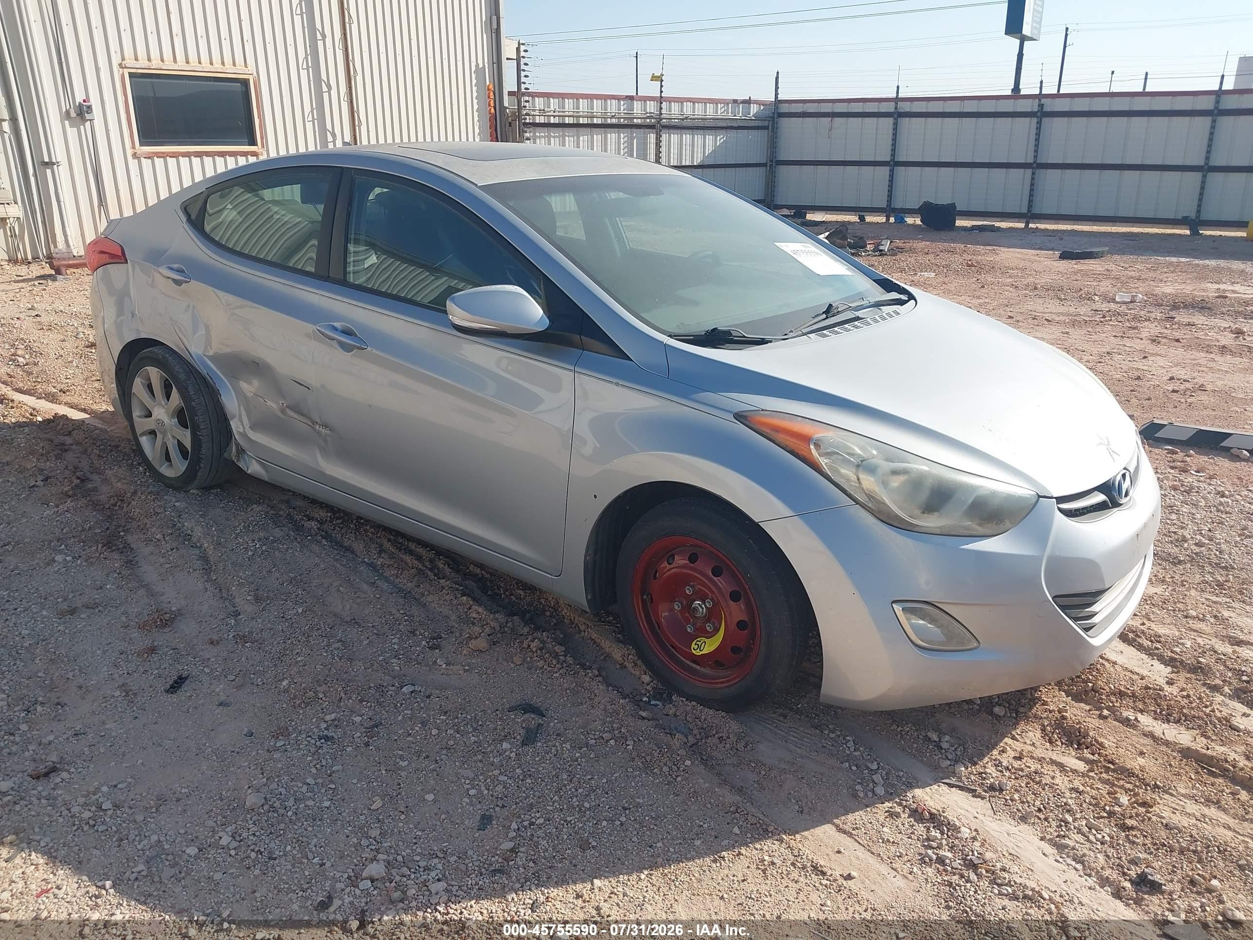 2011 Hyundai Elantra Limited, VIN 5NPDH4AE9BH001911 — Normal wear