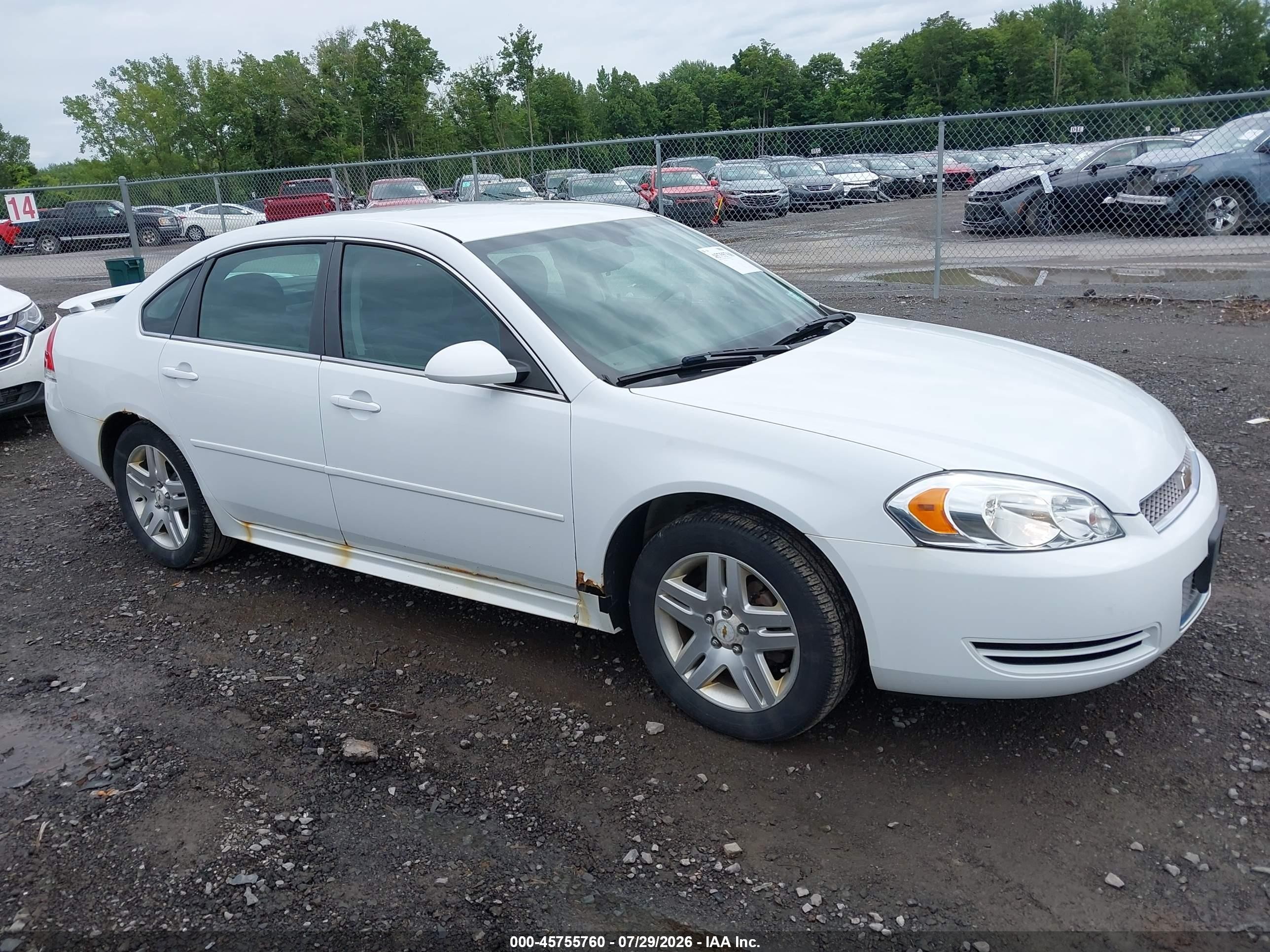 2012 Chevrolet Impala LT Retail, VIN 2G1WB5E38C1112499 — Side