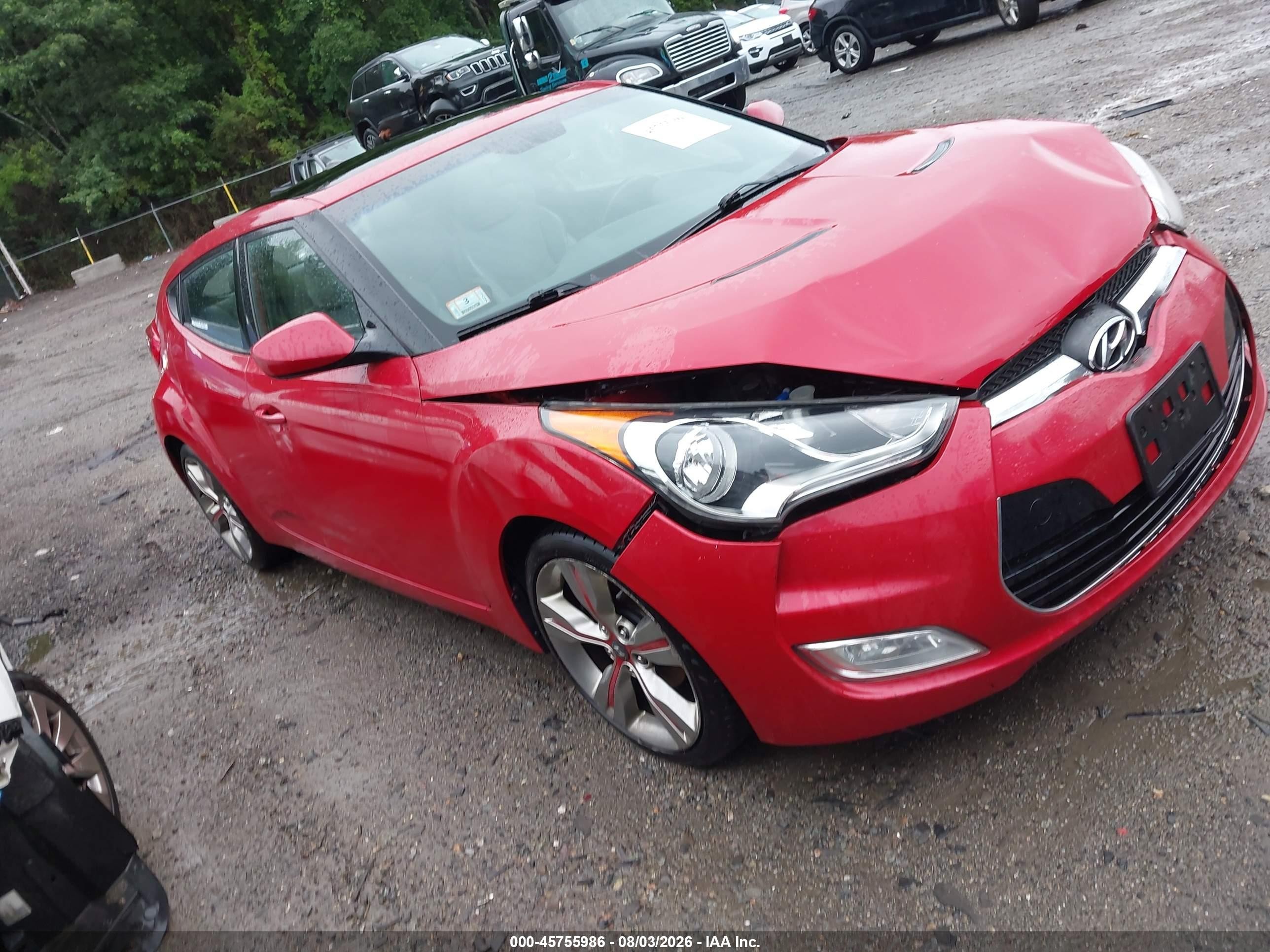 2012 Hyundai Veloster w/Black Int, VIN KMHTC6AD4CU048666 — Normal wear