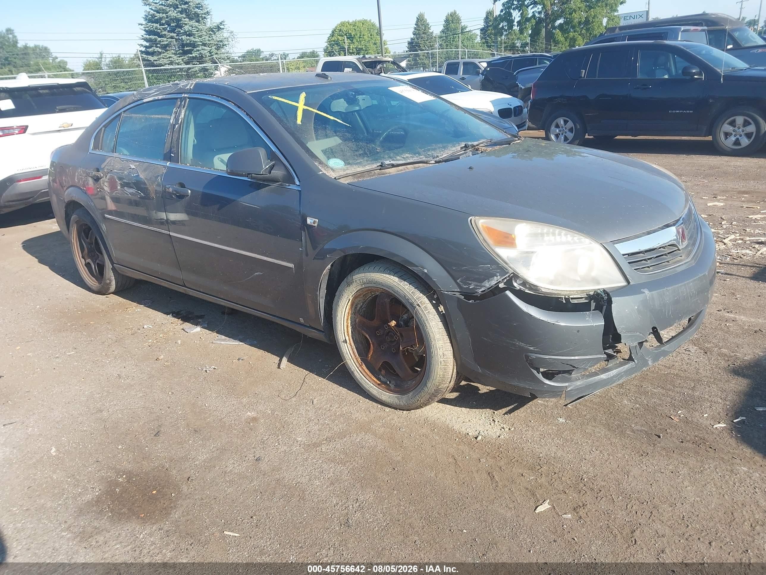 2008 Saturn Aura XE, VIN 1G8ZS57B48F256036 — Front end