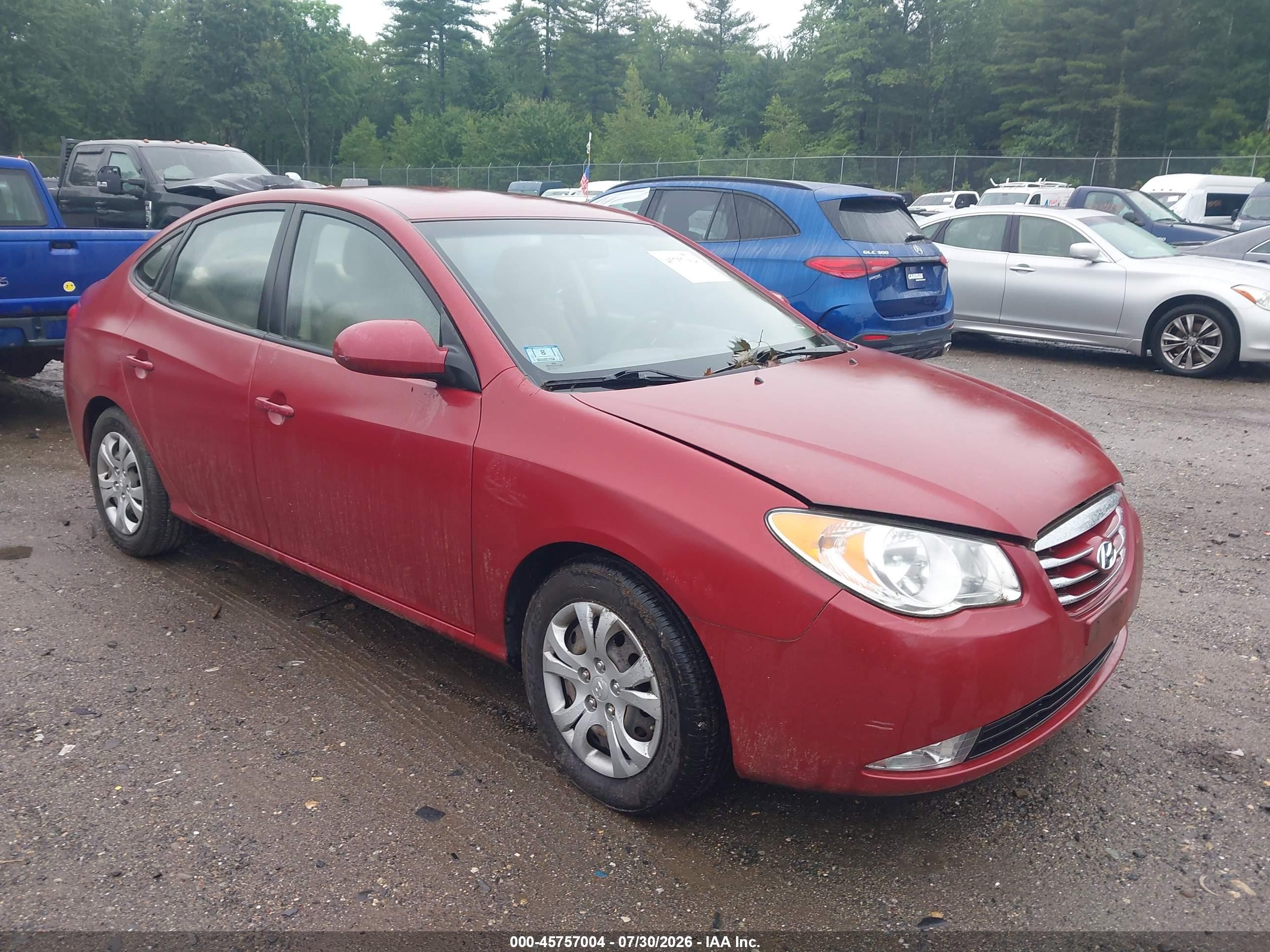 2010 Hyundai Elantra GLS, VIN KMHDU4AD7AU163278 — Normal wear