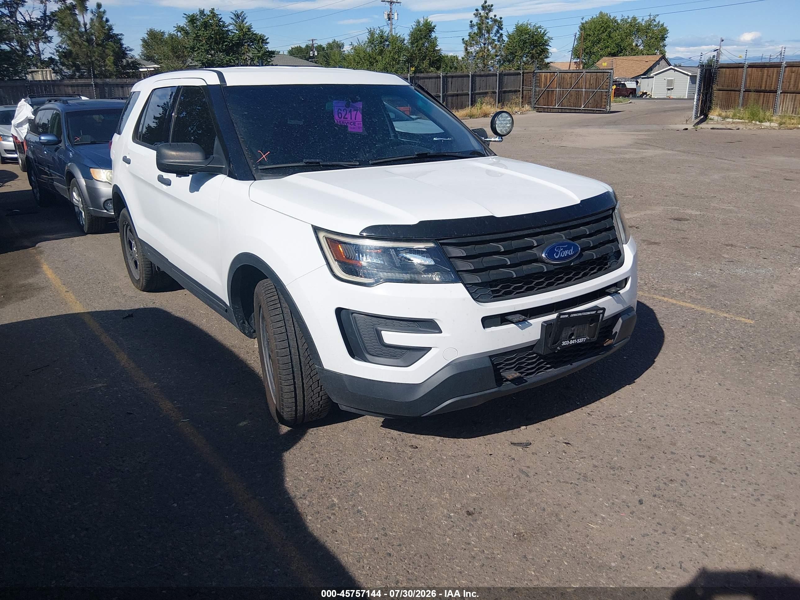 2018 Ford Police Interceptor Utility, VIN 1FM5K8AT9JGC19048 — Normal wear