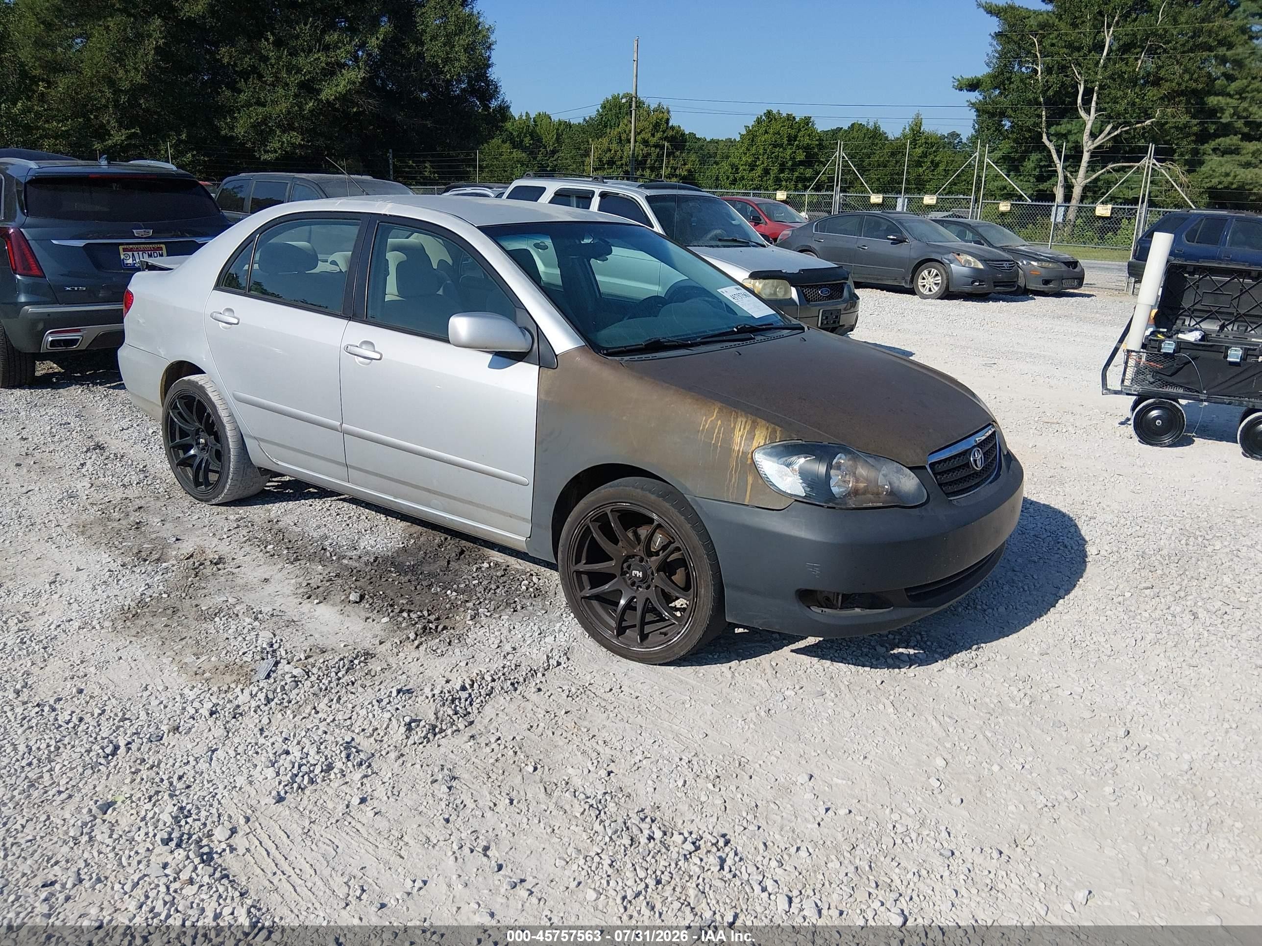 2007 Toyota Corolla LE, VIN 2T1BR32E97C783988 — Rear end