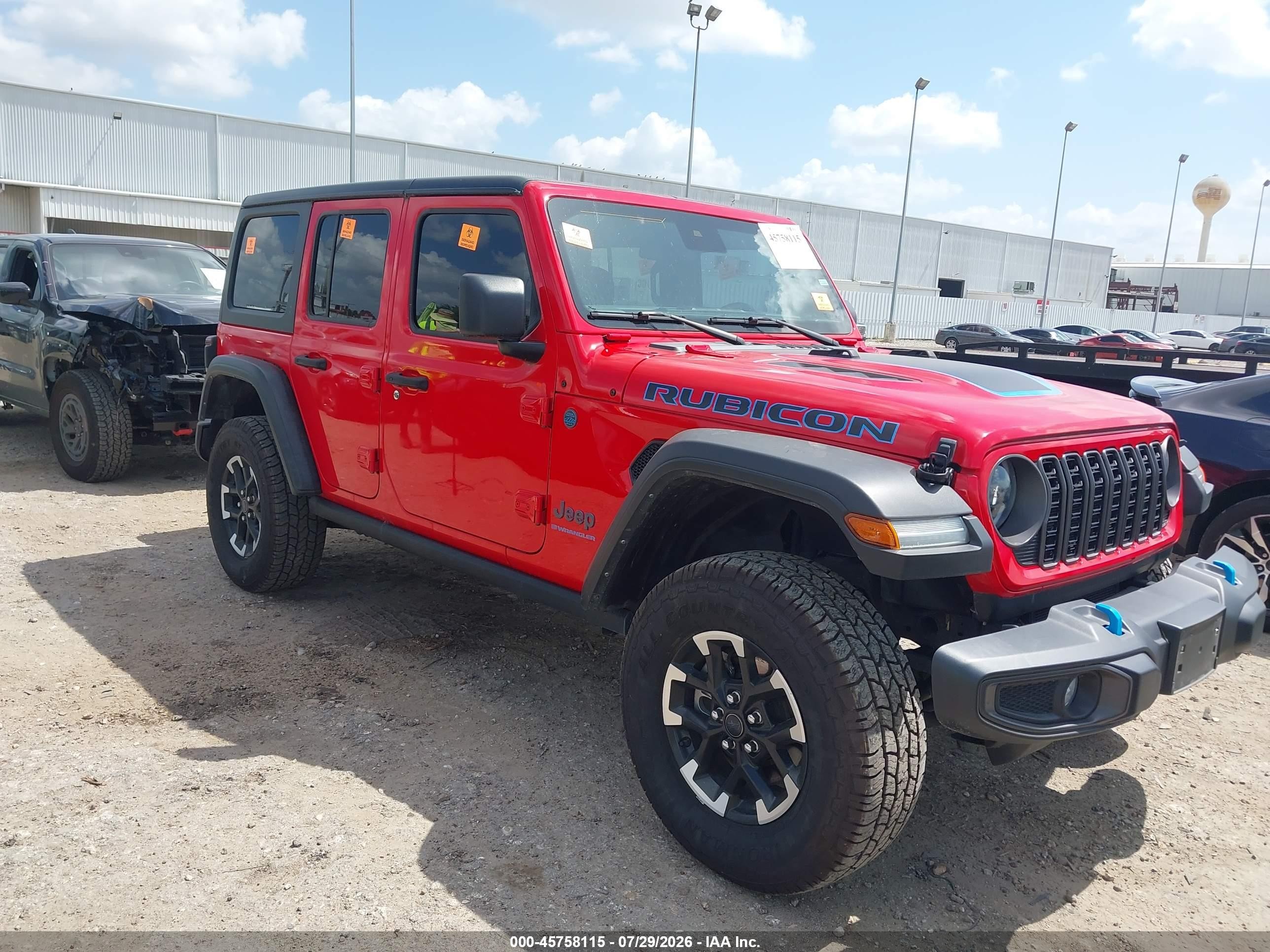 2024 Jeep Wrangler Rubicon X, VIN 1C4RJXR64RW242109 — Water / flood