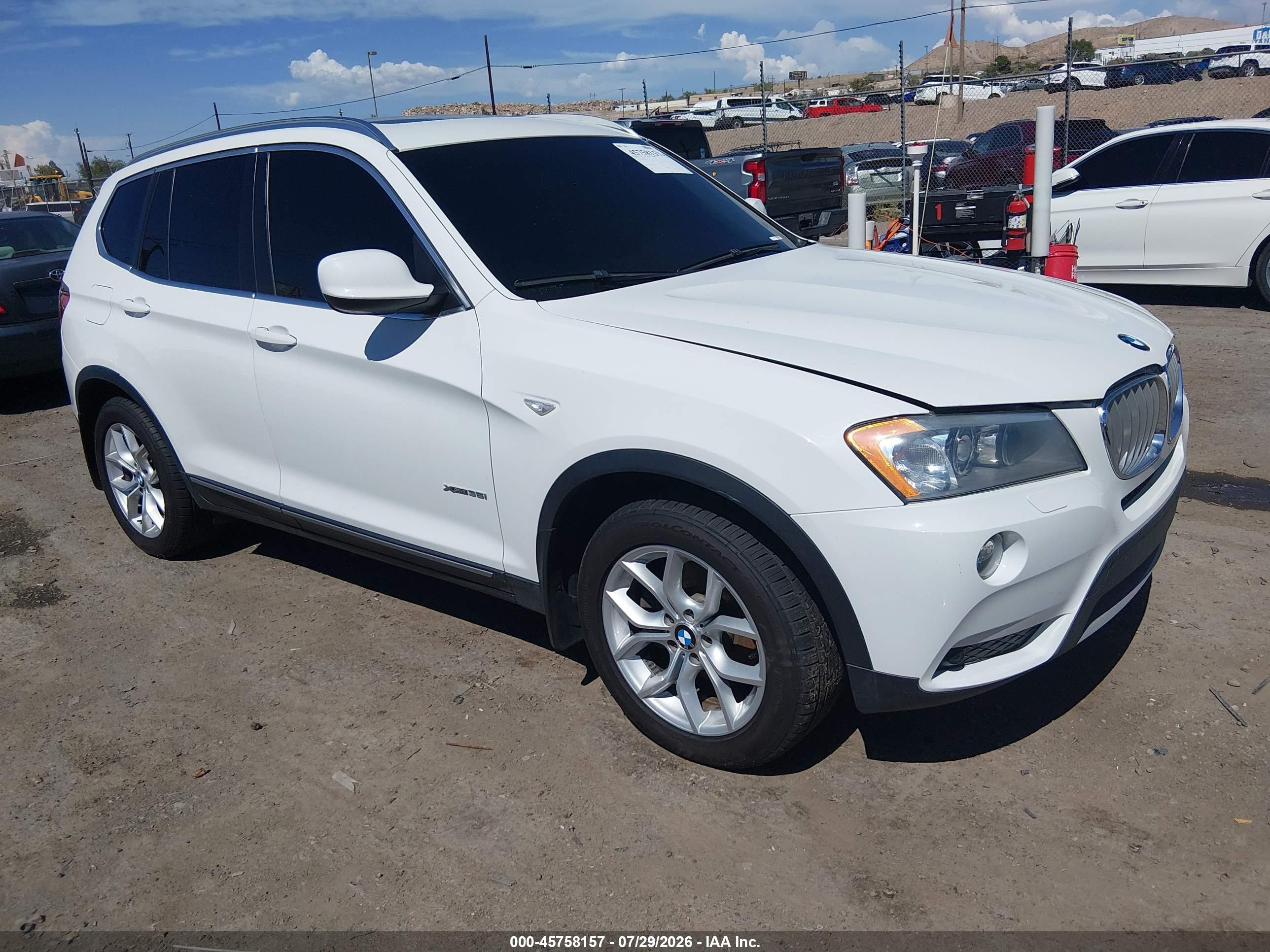 2014 BMW X3 xDrive35i, VIN 5UXWX7C53E0E77312 — Normal wear