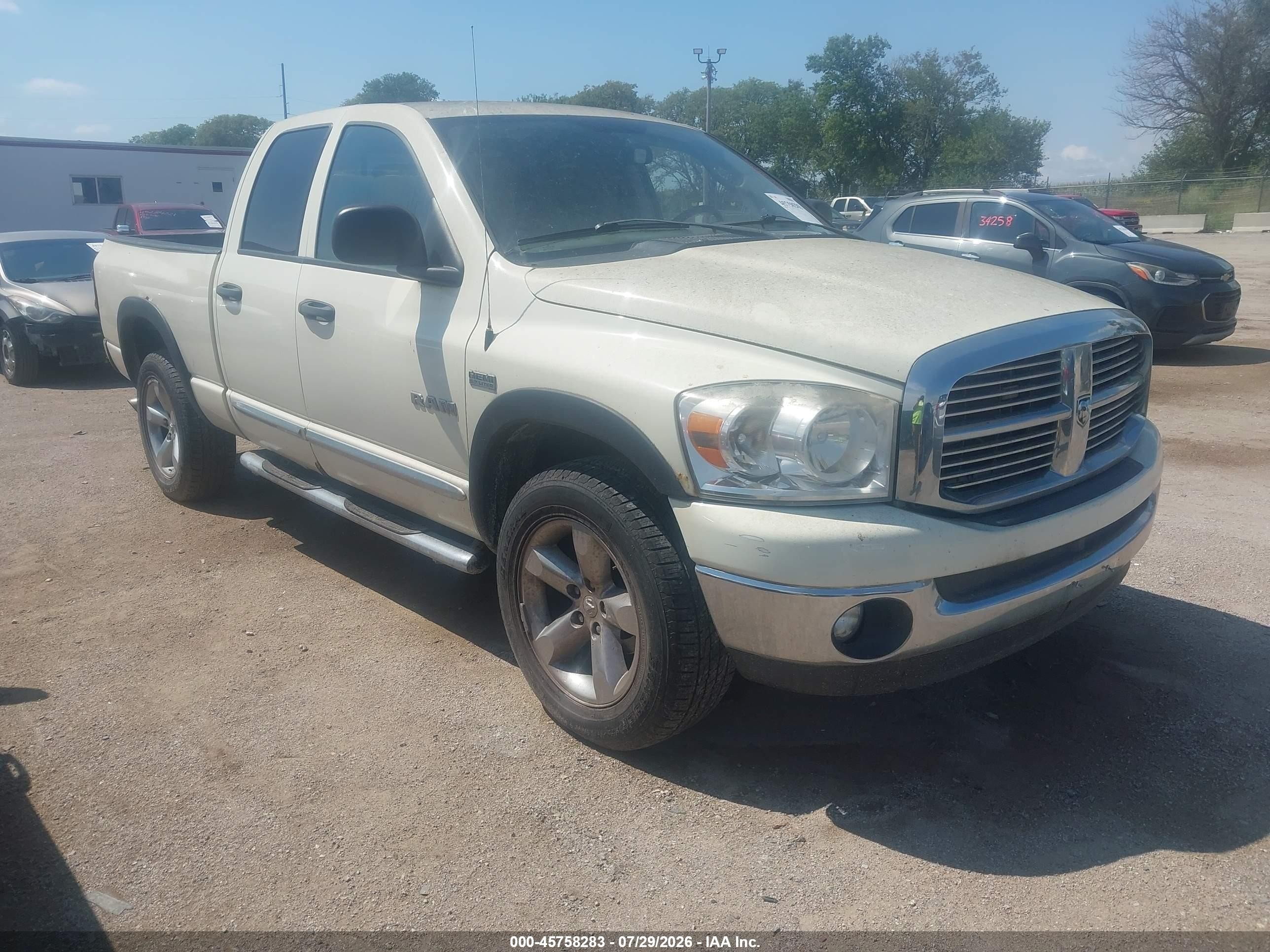 2008 Dodge 1500 SLT, VIN 1D7HU18298J164202 — Обычный износ