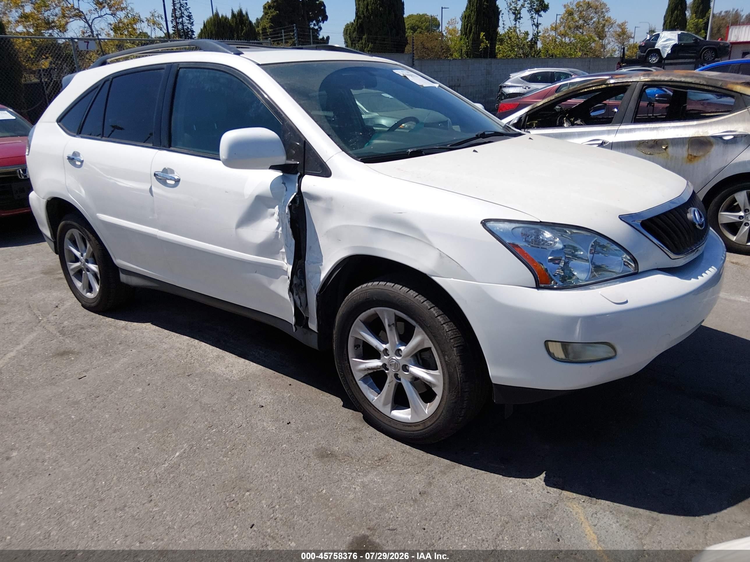 2009 Lexus RX 350, VIN 2T2GK31U09C080099 — Side
