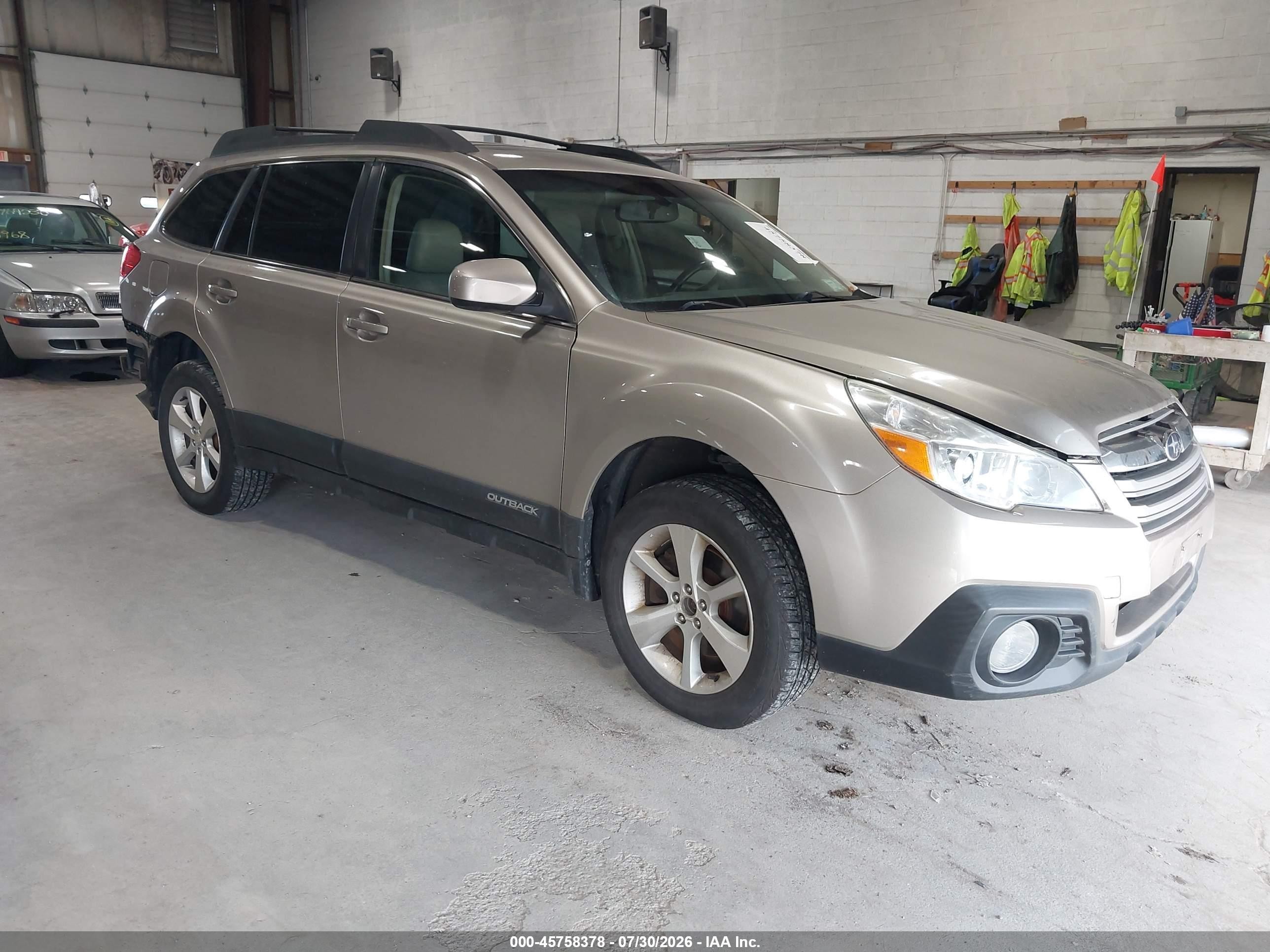 2014 Subaru Outback Limited, VIN 4S4BRDLC5E2210287 — Rear end