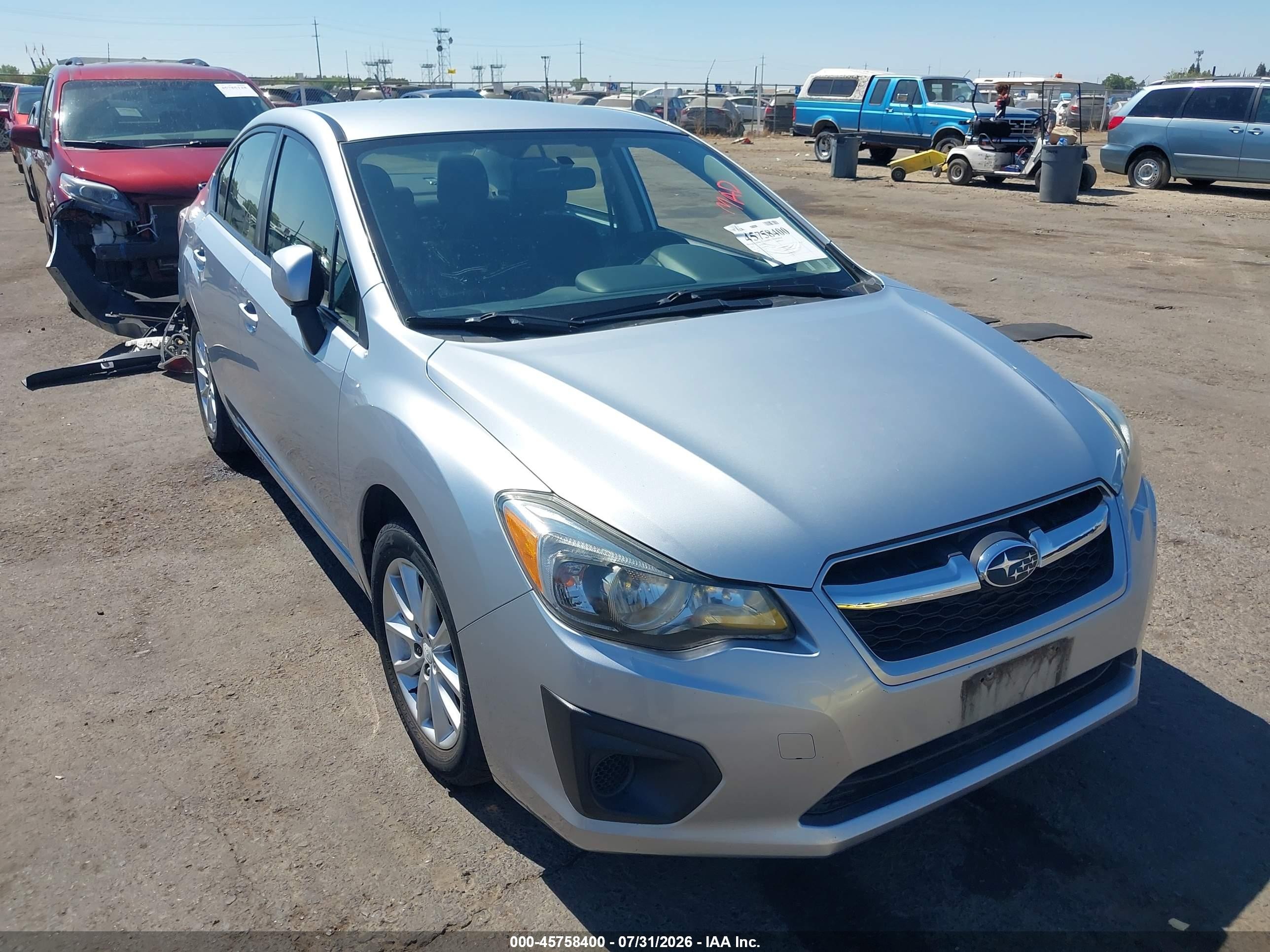 2013 Subaru Impreza Premium, VIN JF1GJAC6XDH023851 — Rear end