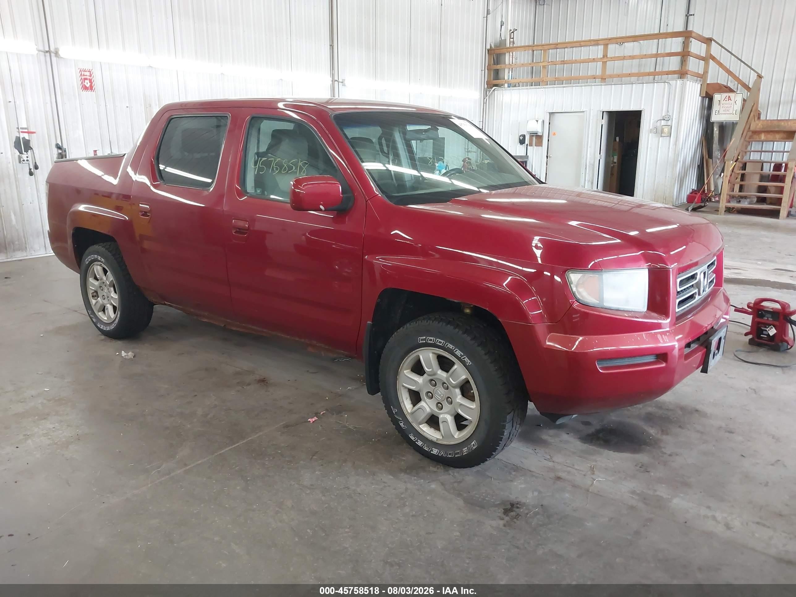 2006 Honda Ridgeline RTS, VIN 2HJYK16446H534339 — Normal wear