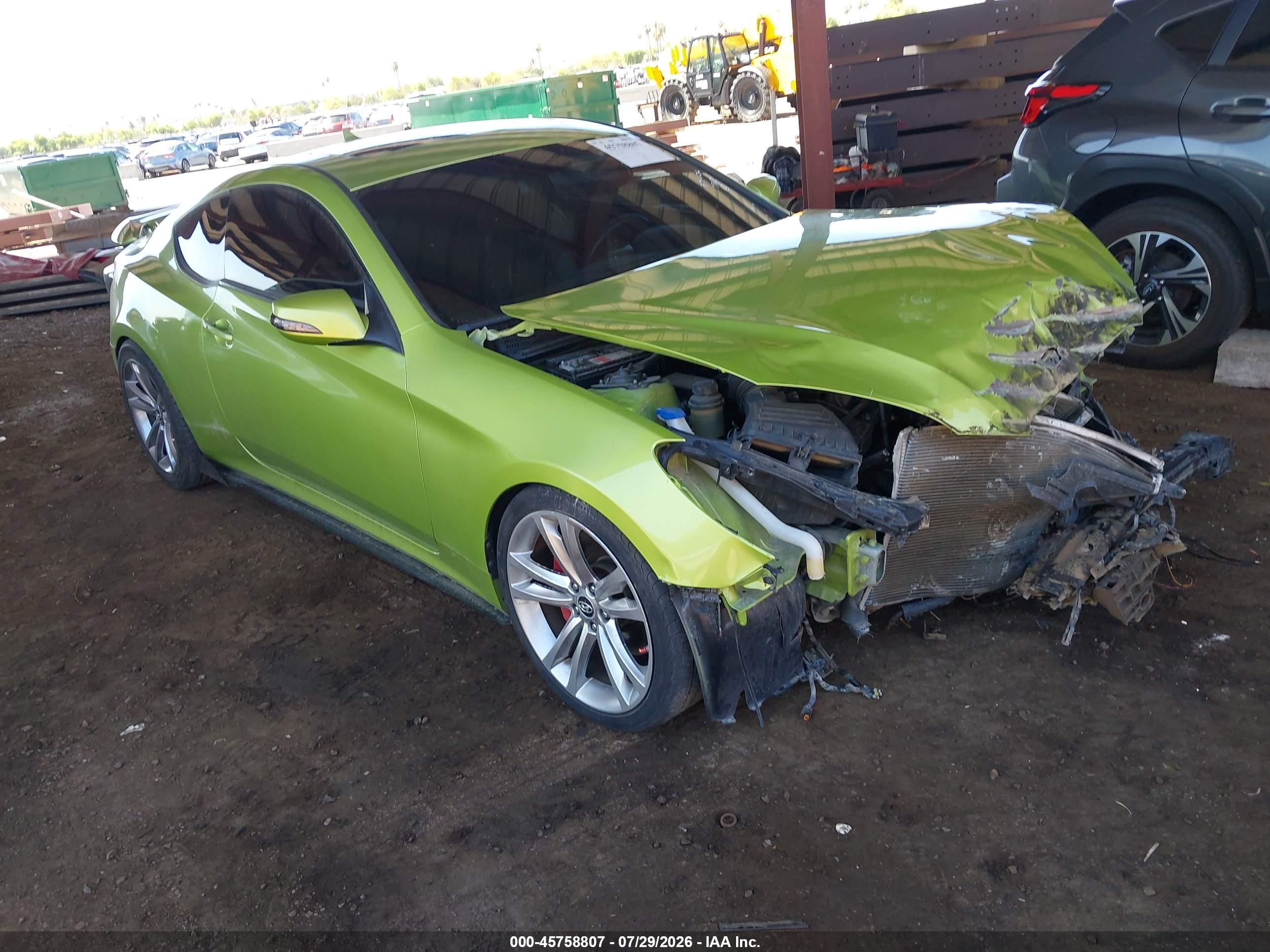 2010 Hyundai Genesis Coupe, VIN KMHHU6KHXAU037768 — Front end
