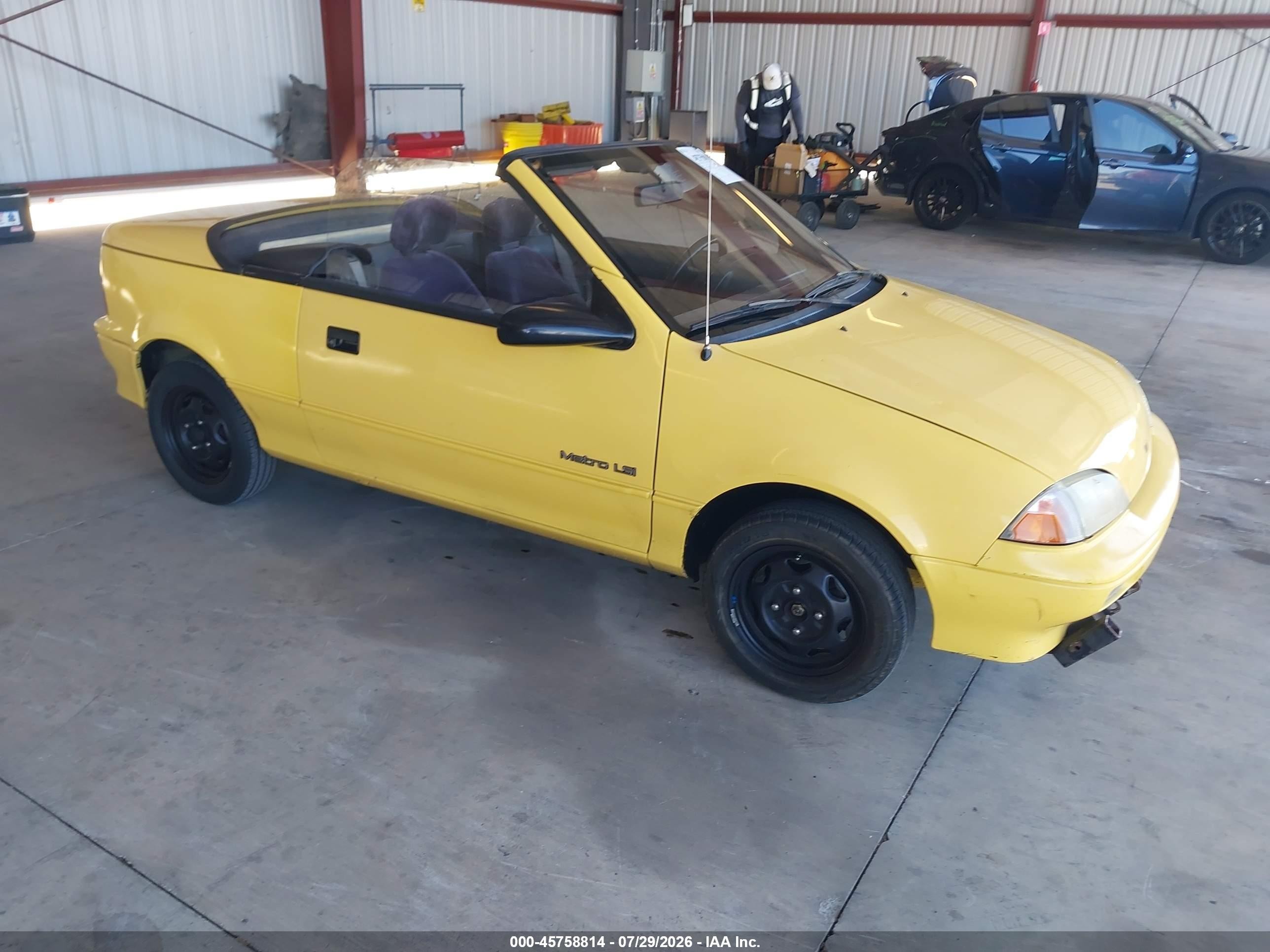 1991 Geo Metro, VIN JG1MR3360MK602909 — Normal wear