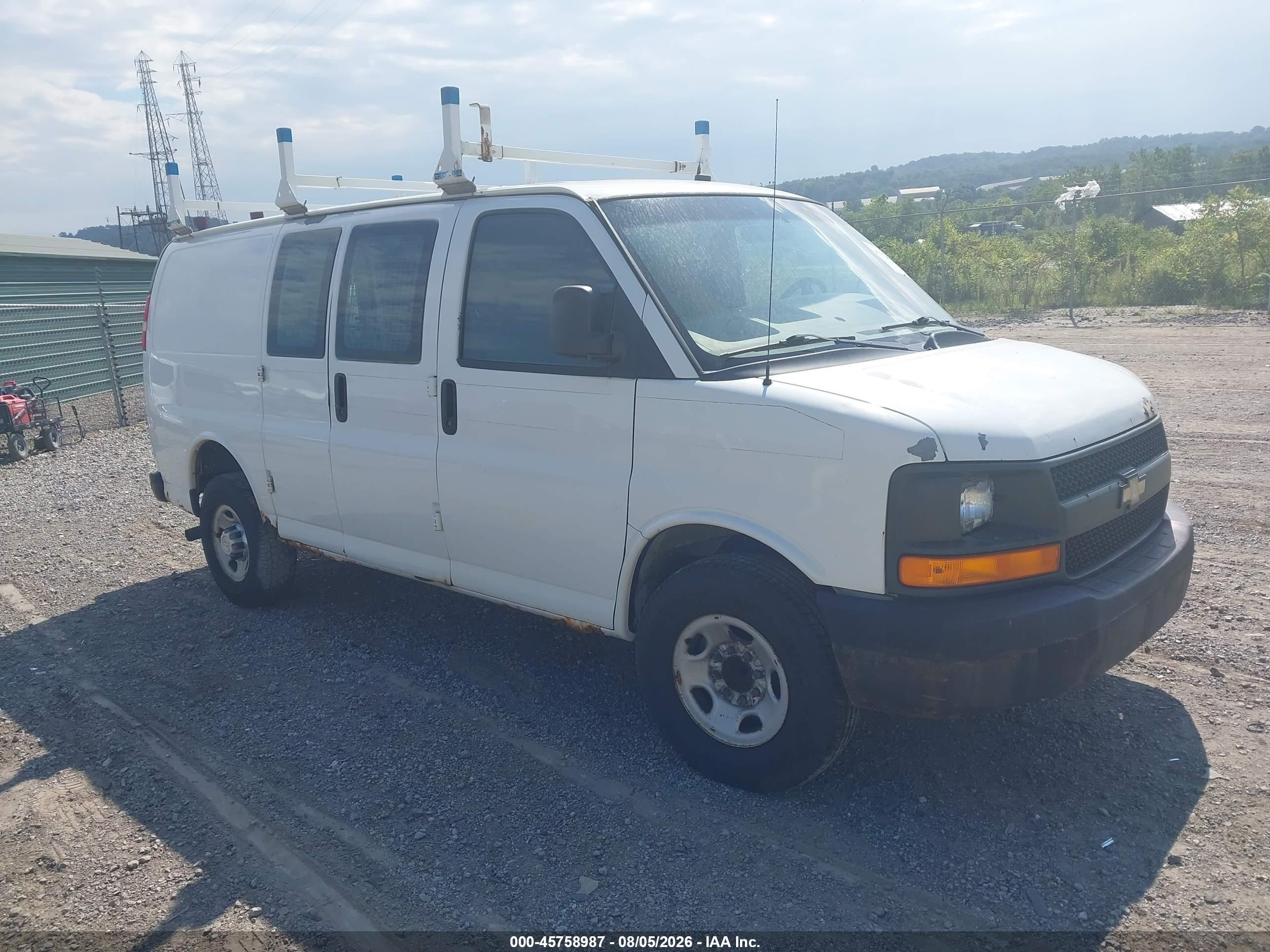 2011 Chevrolet Express Cargo, VIN 1GCWGFBA5B1146227 — Rear end