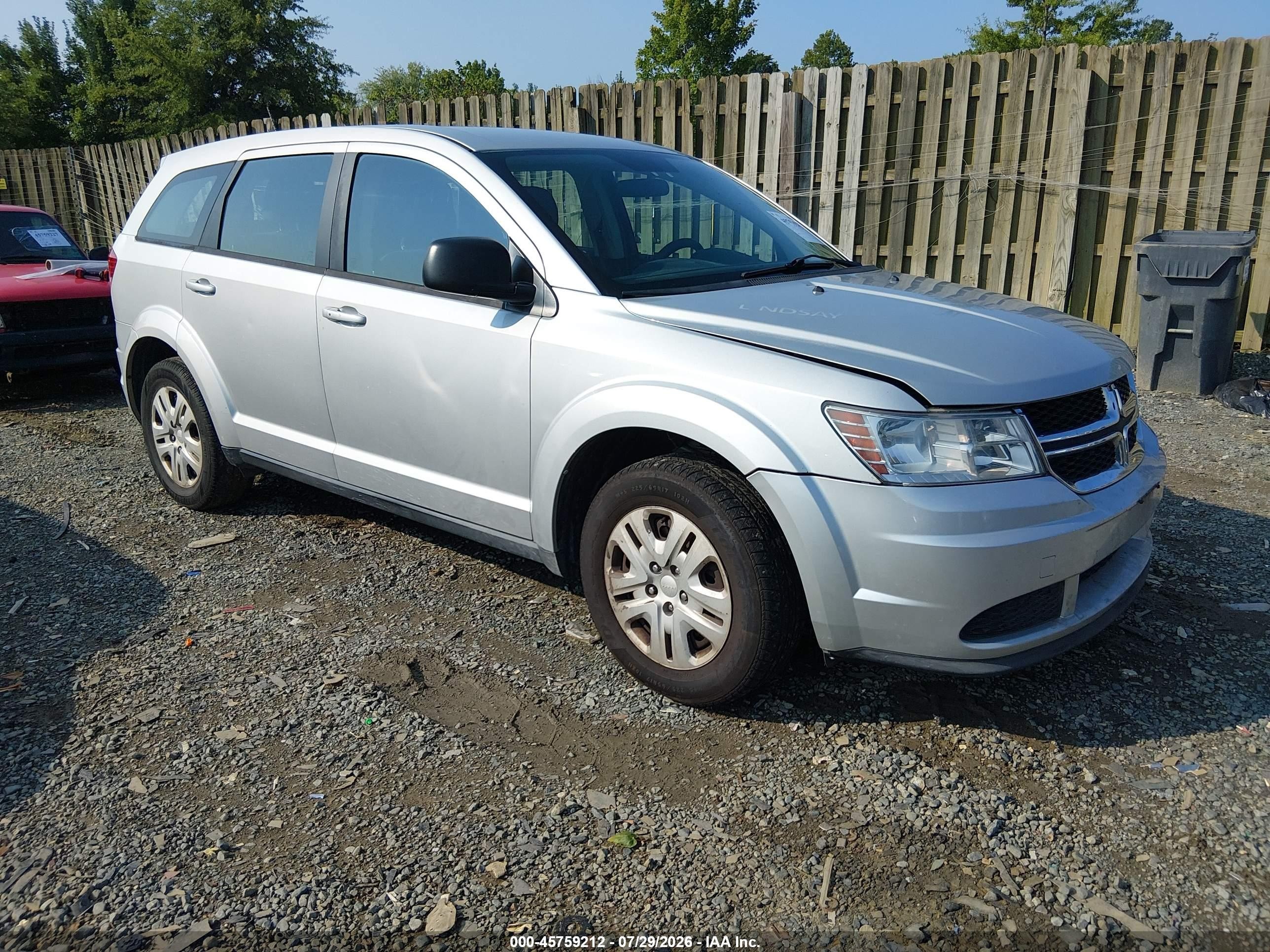 2014 Dodge Journey American Value, VIN 3C4PDCAB5ET103719 — Normal wear
